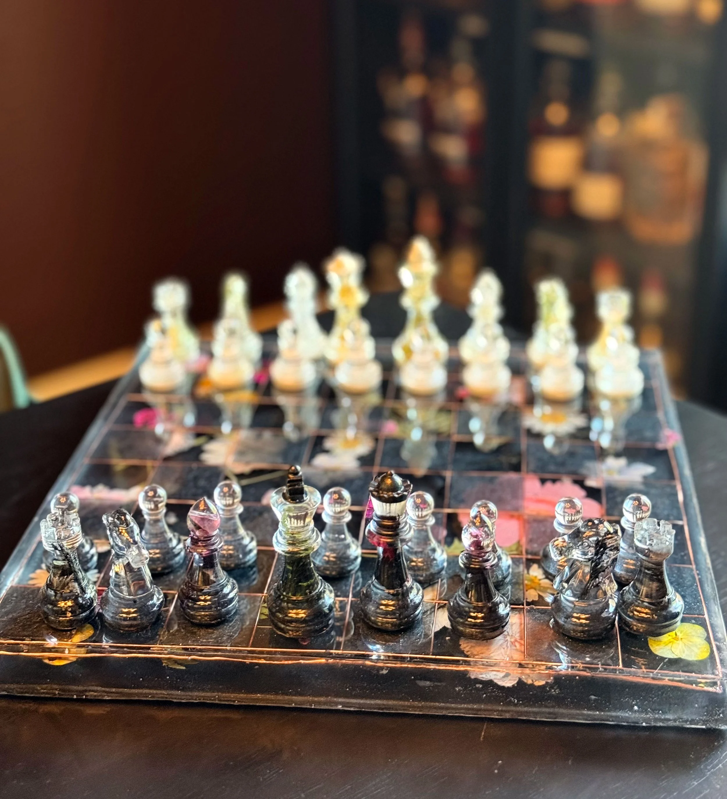 Floral Game Board Set - SOLD!