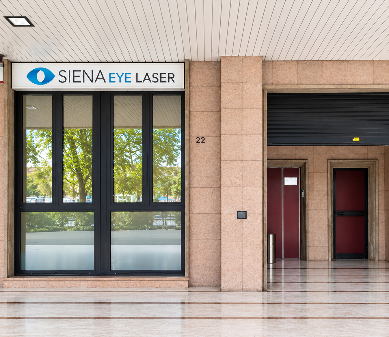 Siena Eye Laser clinic in Poggibonsi near Casa Luce Tuscany, comfortable accommodation for patients and families visiting the clinic.