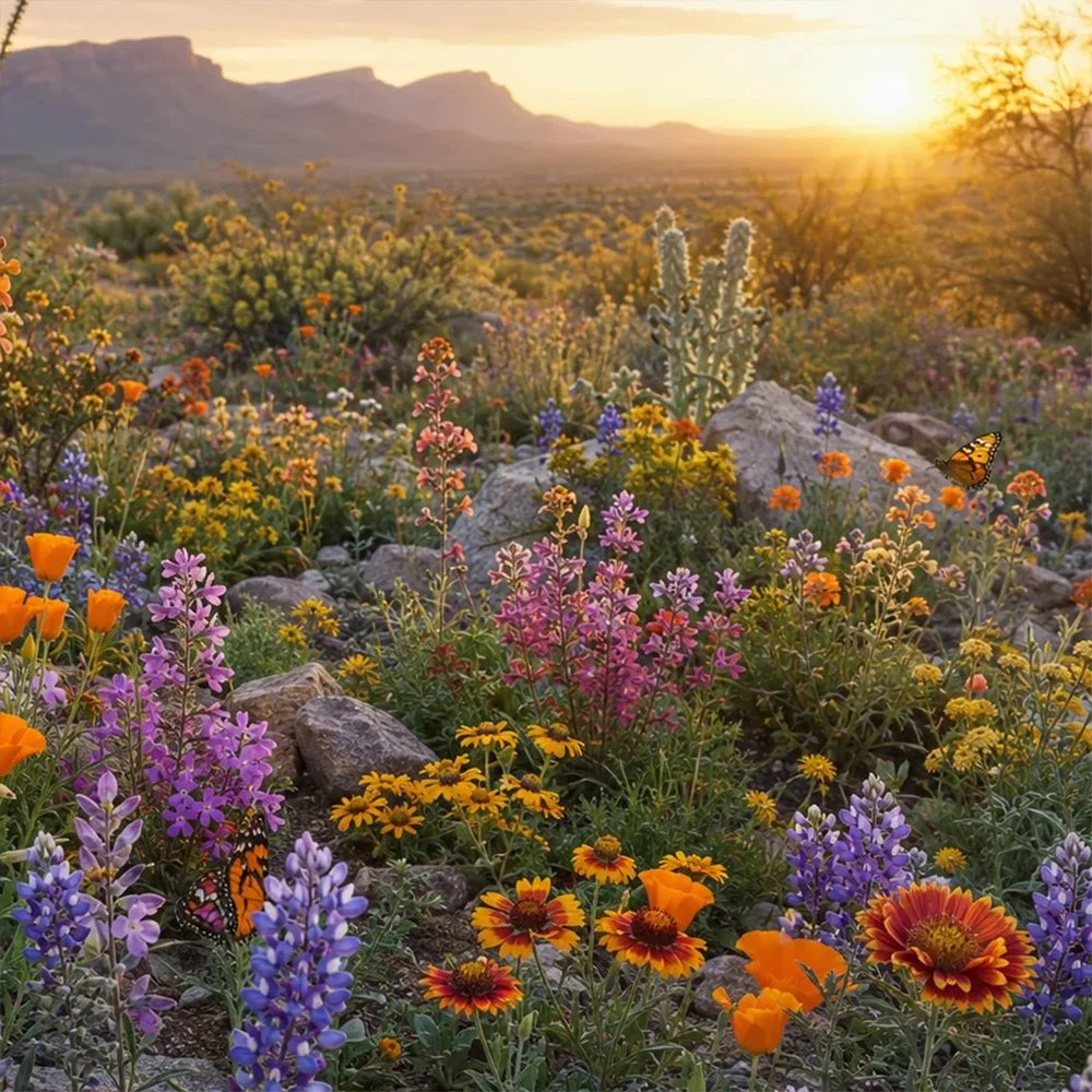 Wildflower Seed Mix – Southwest Region 2: High Desert & Transition Foothills (Zones 6a–8a)