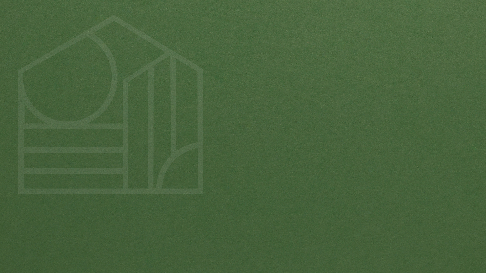 Housing Justice Collective logo. Line drawing of a house on a green background.