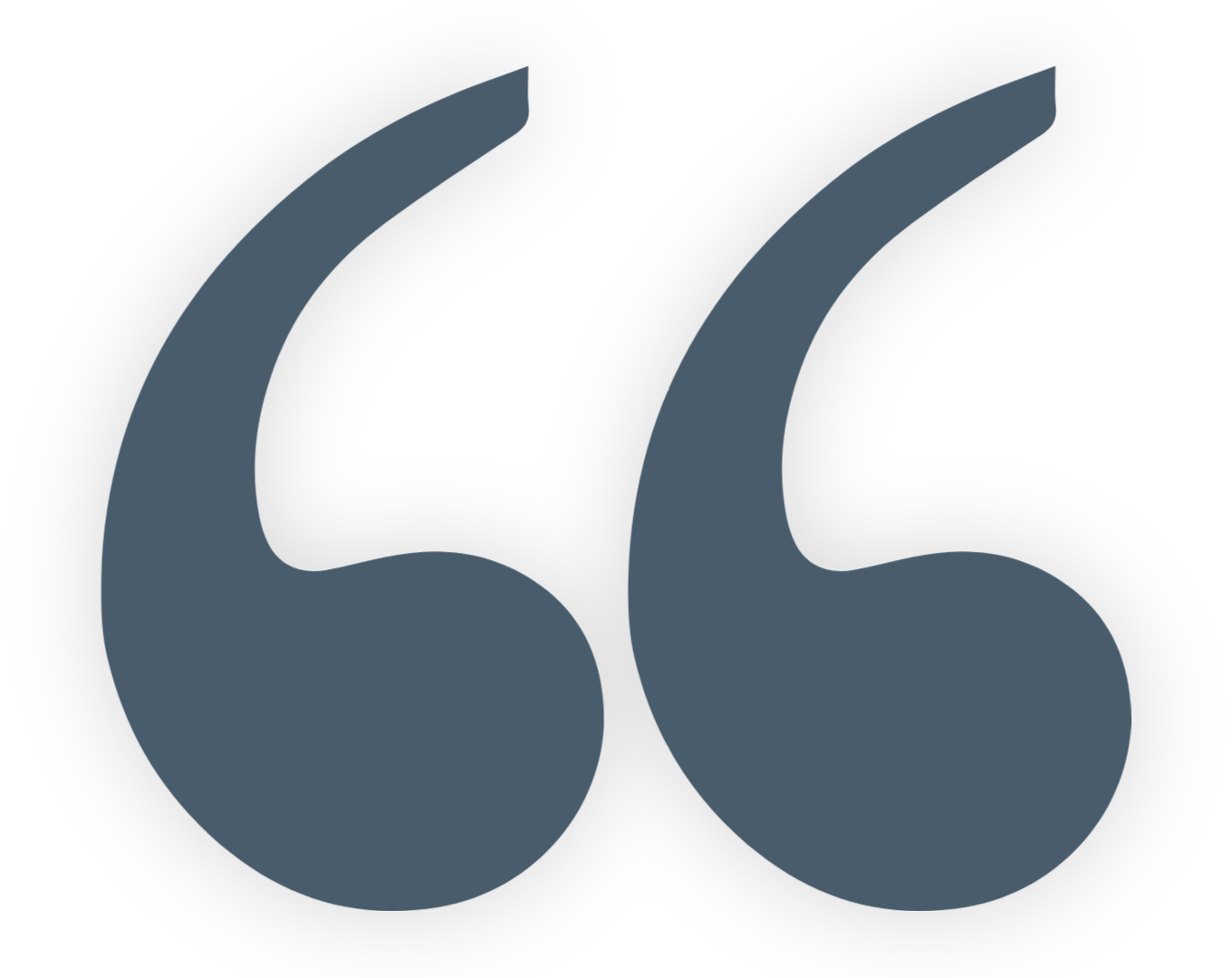 Large dark gray quotation marks on a black background.