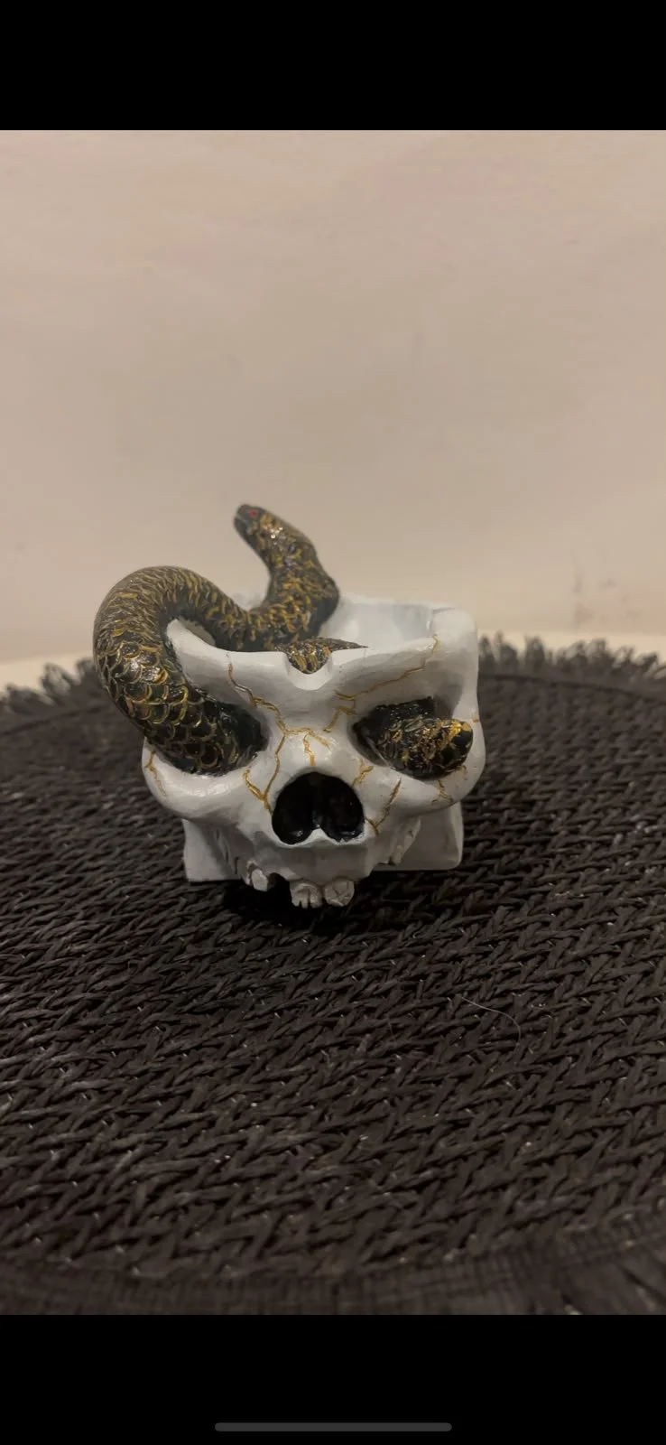 Psychedelic Skull Ashtray