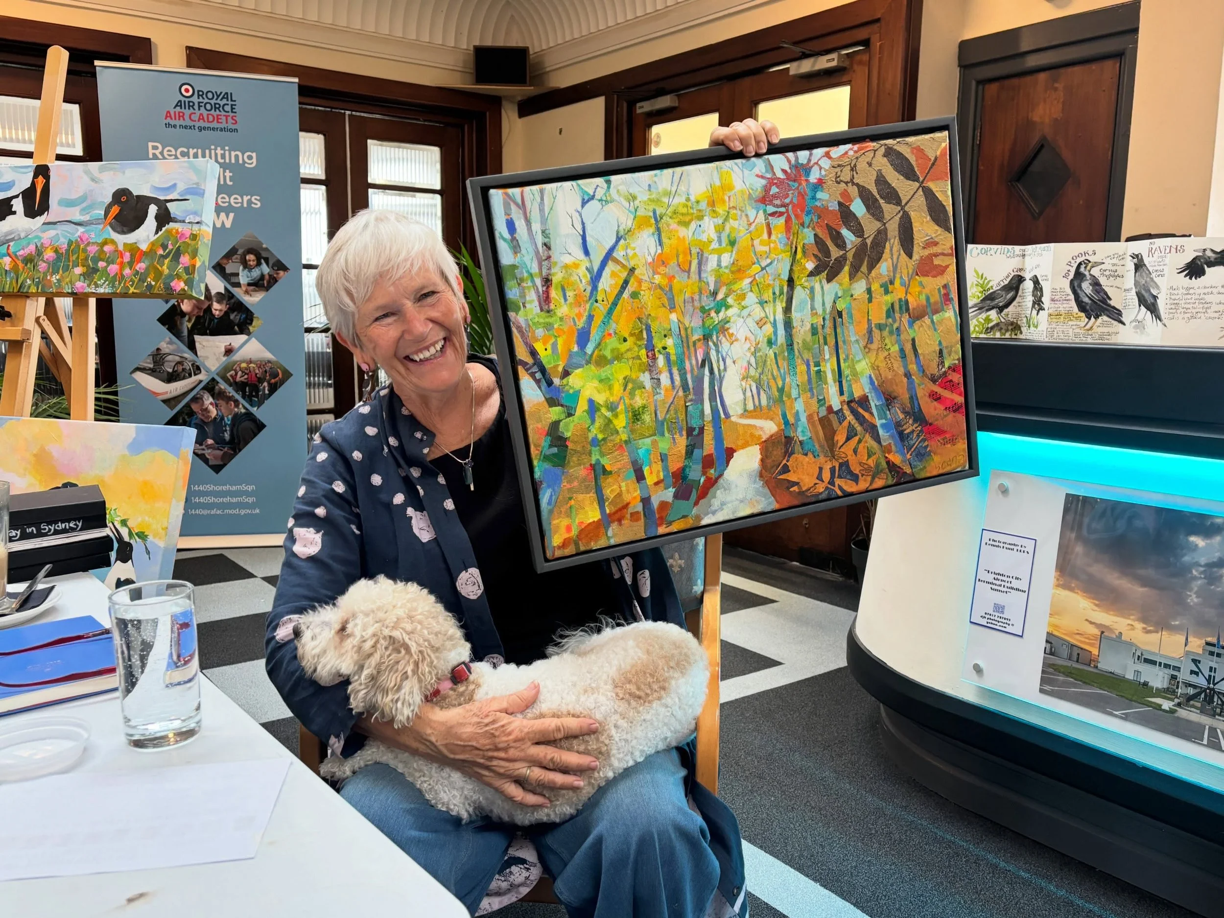 I&rsquo;m so happy this painting has found a new  home.! It&rsquo;s part of the &ldquo;Autumn&rdquo; exhibition at Shoreham Airport. 
and I am in such a good company. Please come have a look!
.
.
.
.
.
.
.
.
#shorehamairport
@adurartcollective
#shore