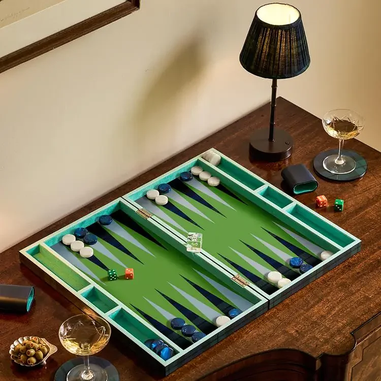 Backgammon Tartan Vert