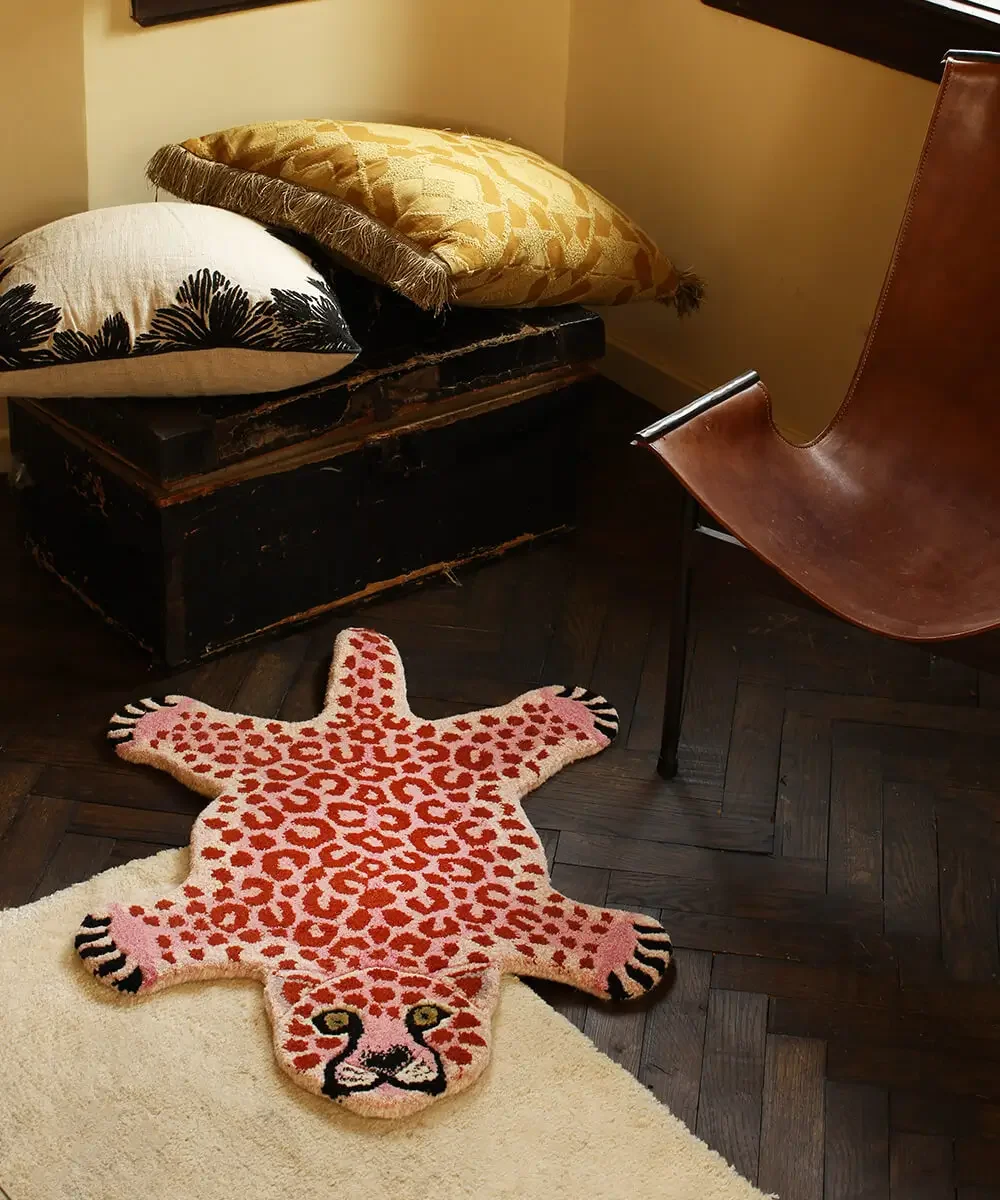 Tapis Pinky Leopard S