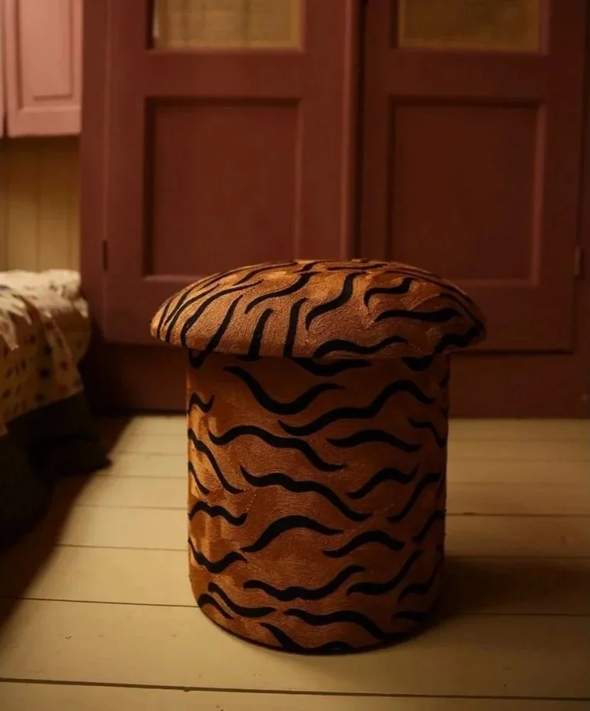 Tabouret Maya Brodé Tigre