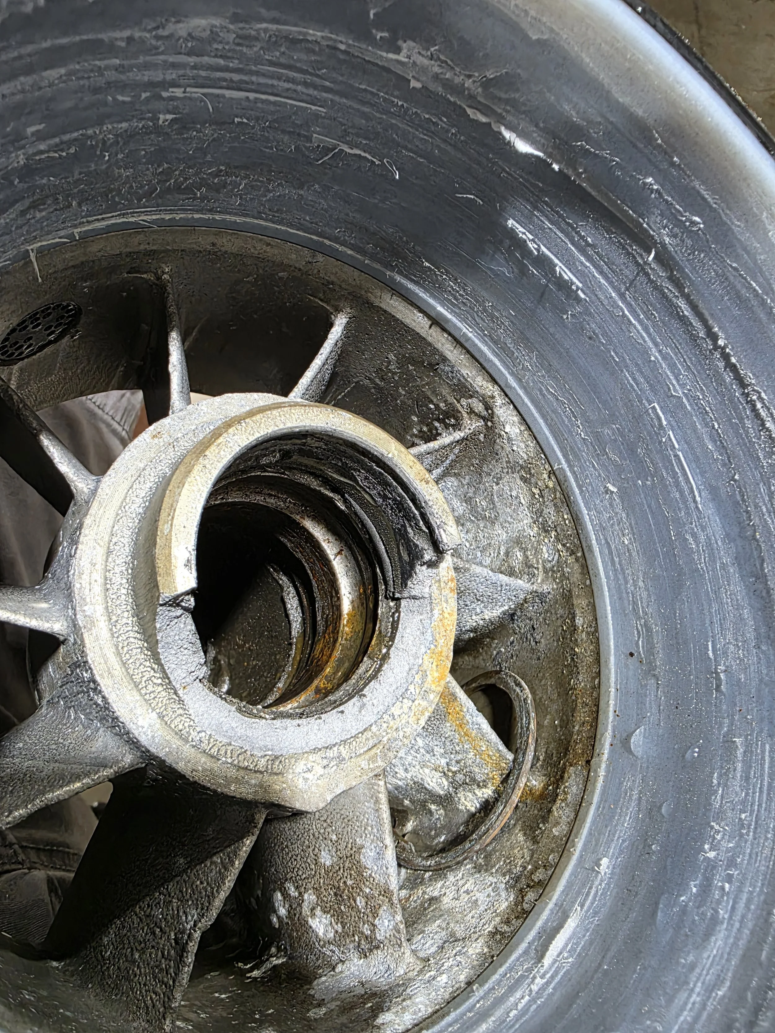 Broken pump housing