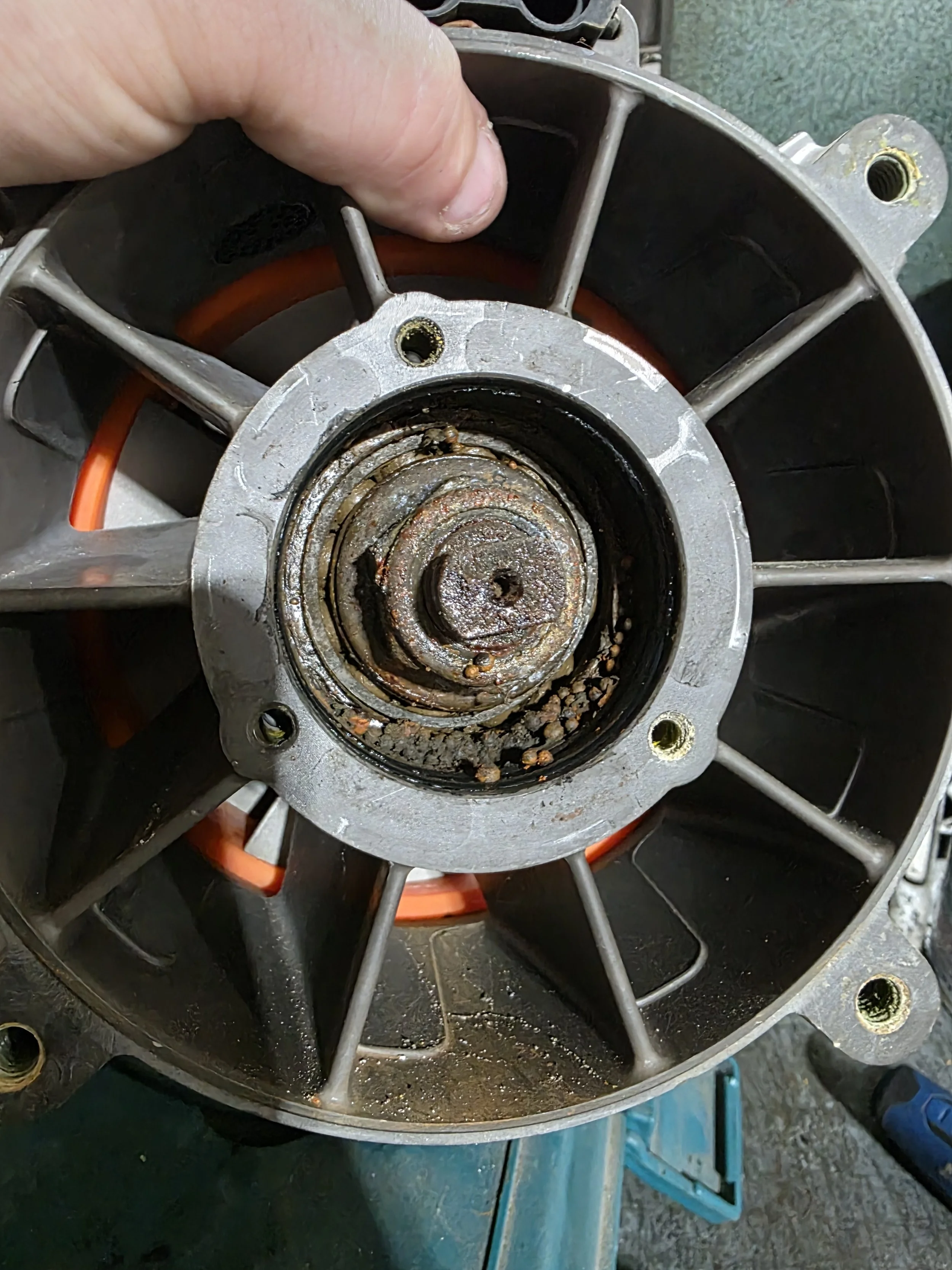 Failed seadoo pump bearing