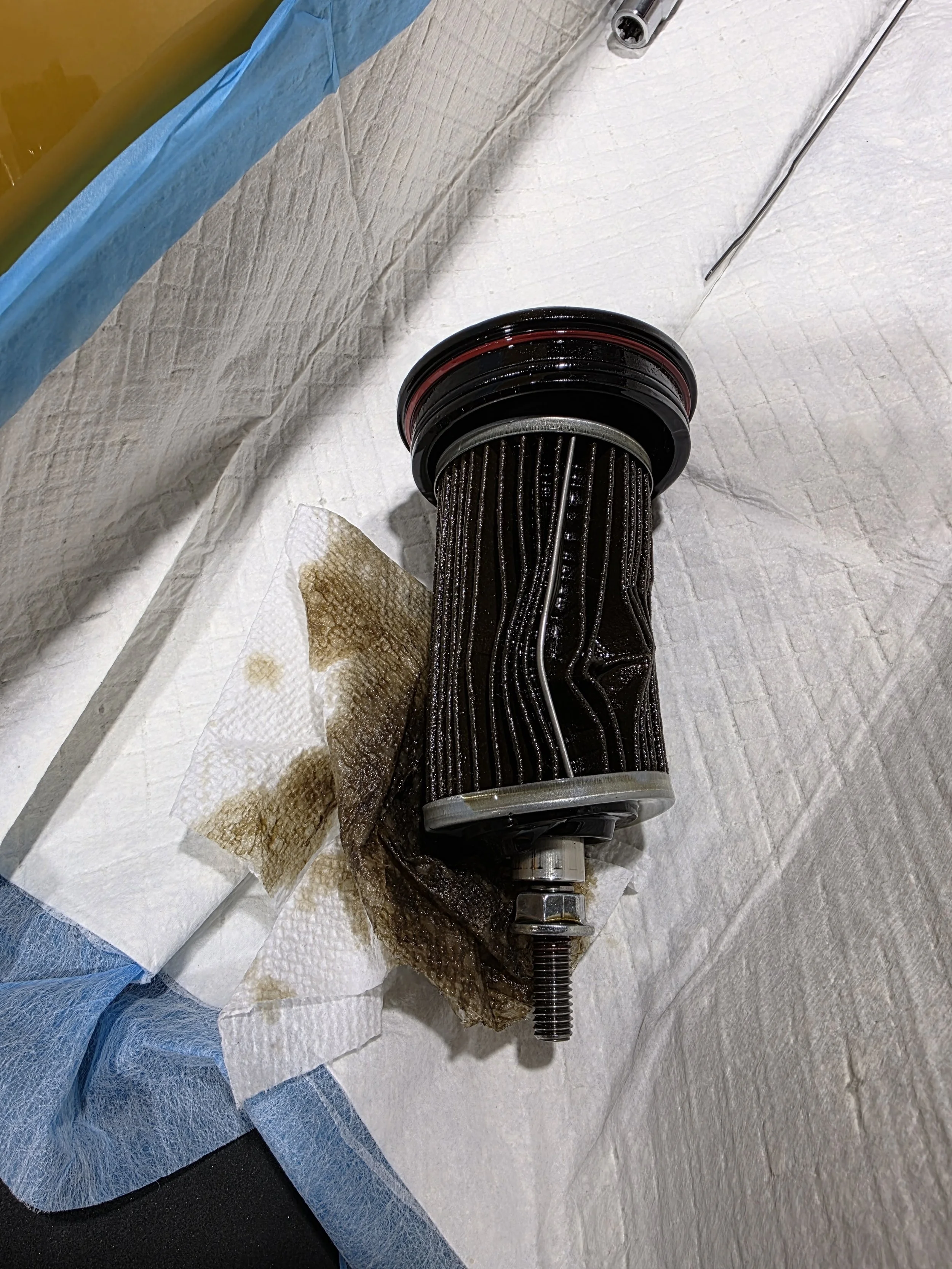 Incorrectly installed Seadoo oil filter