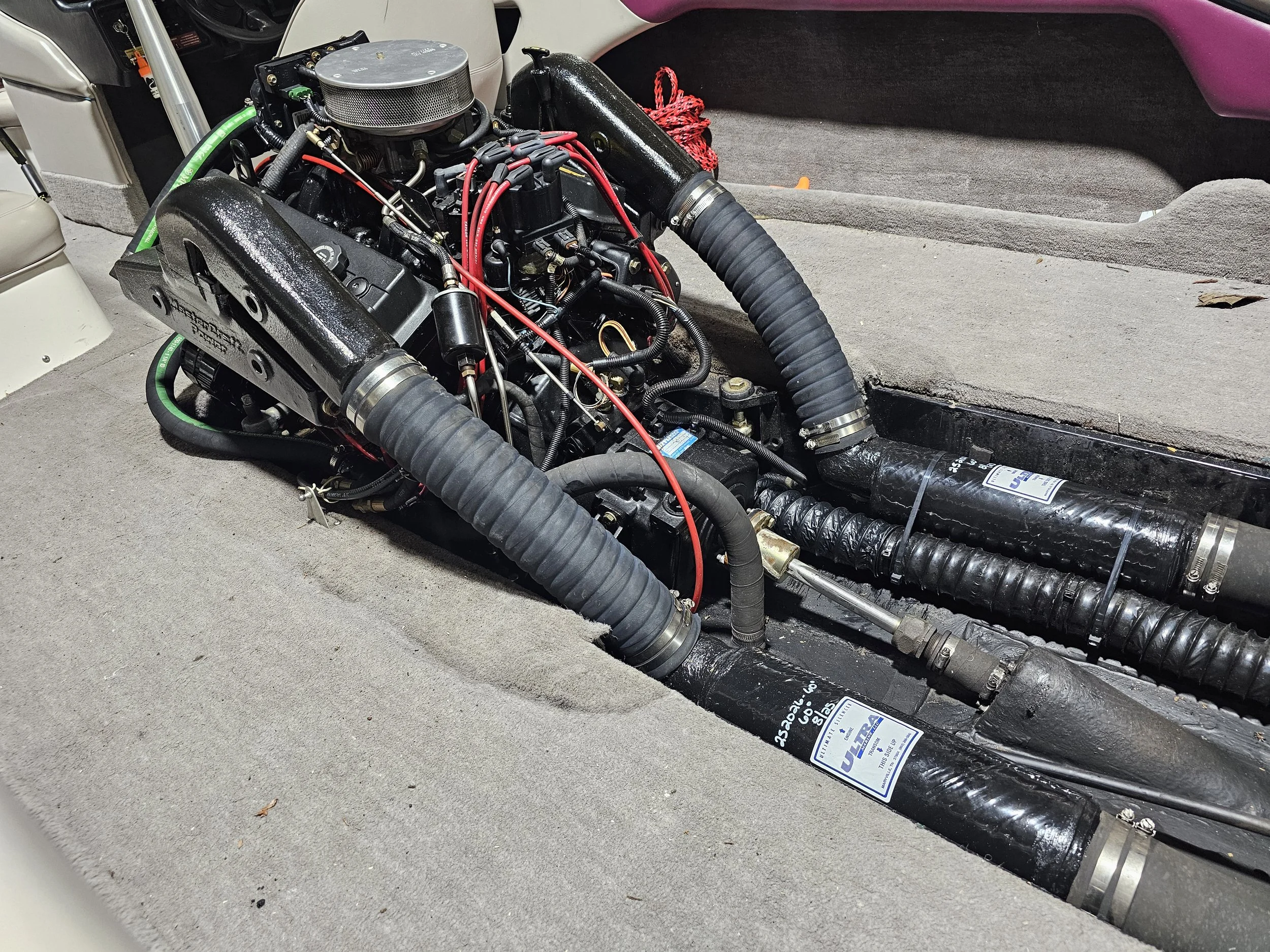 New exhaust system on a Mastercraft