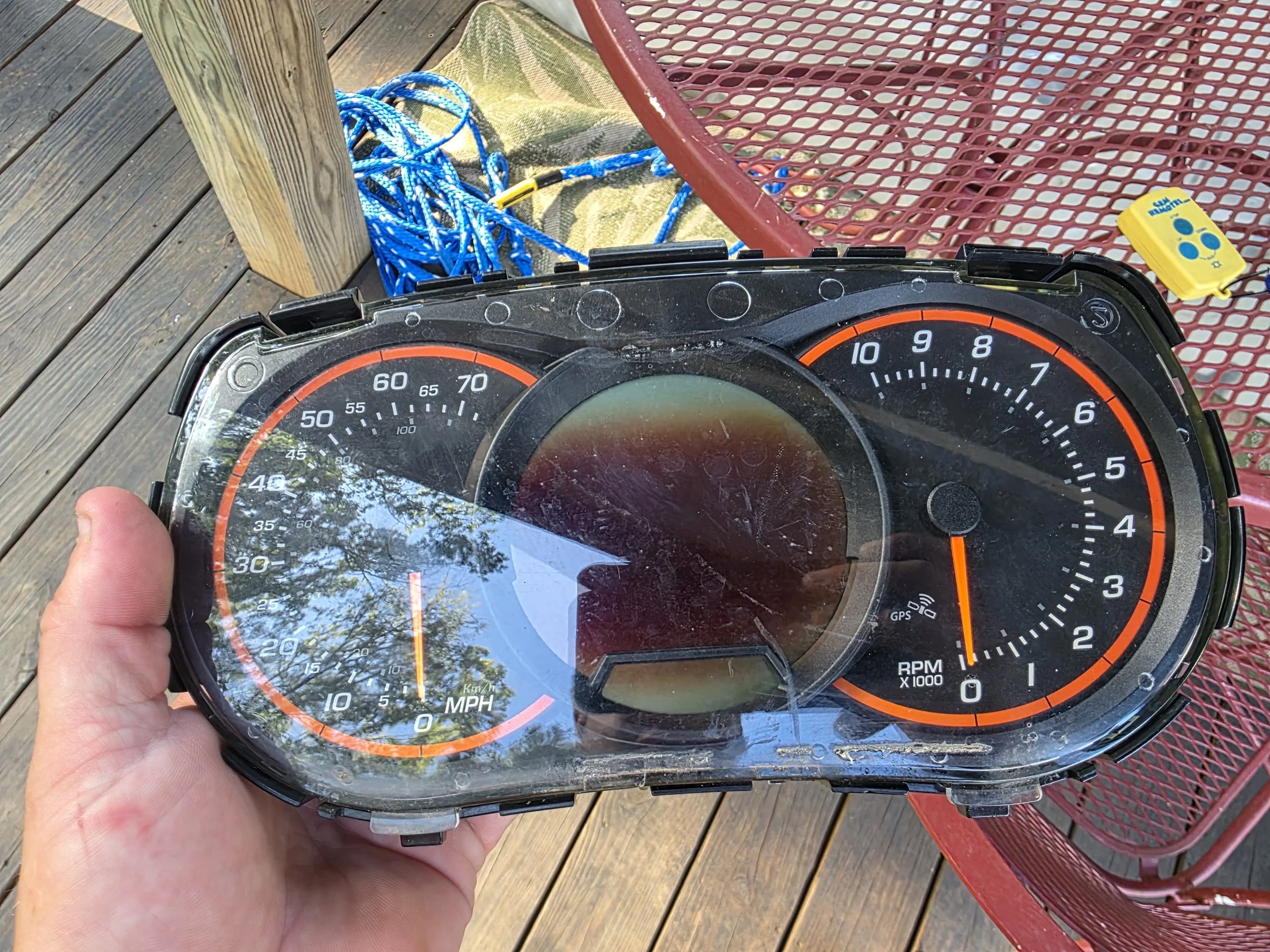 Hard to read lcd cluster