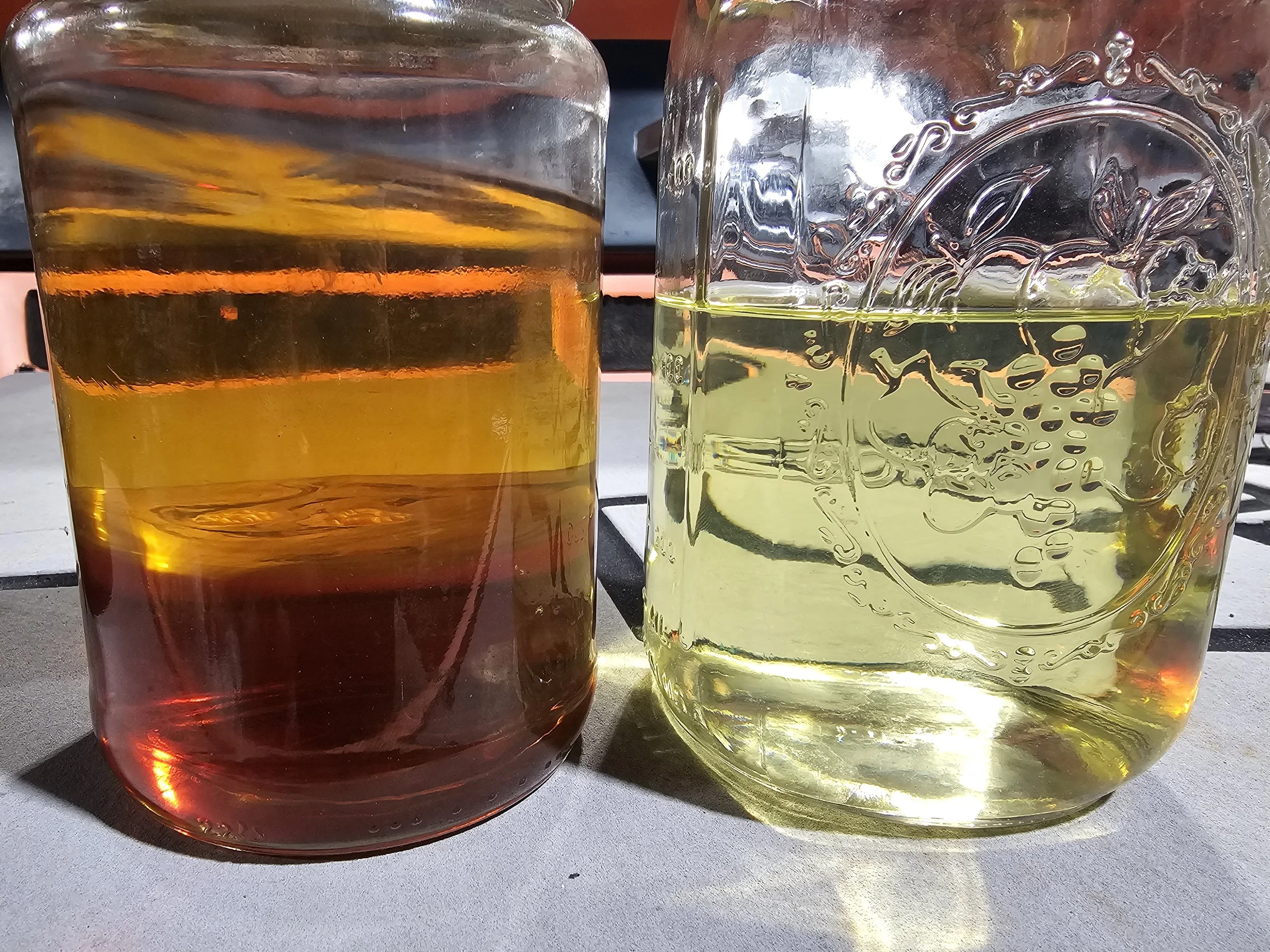 Bad fuel vs. fresh fuel