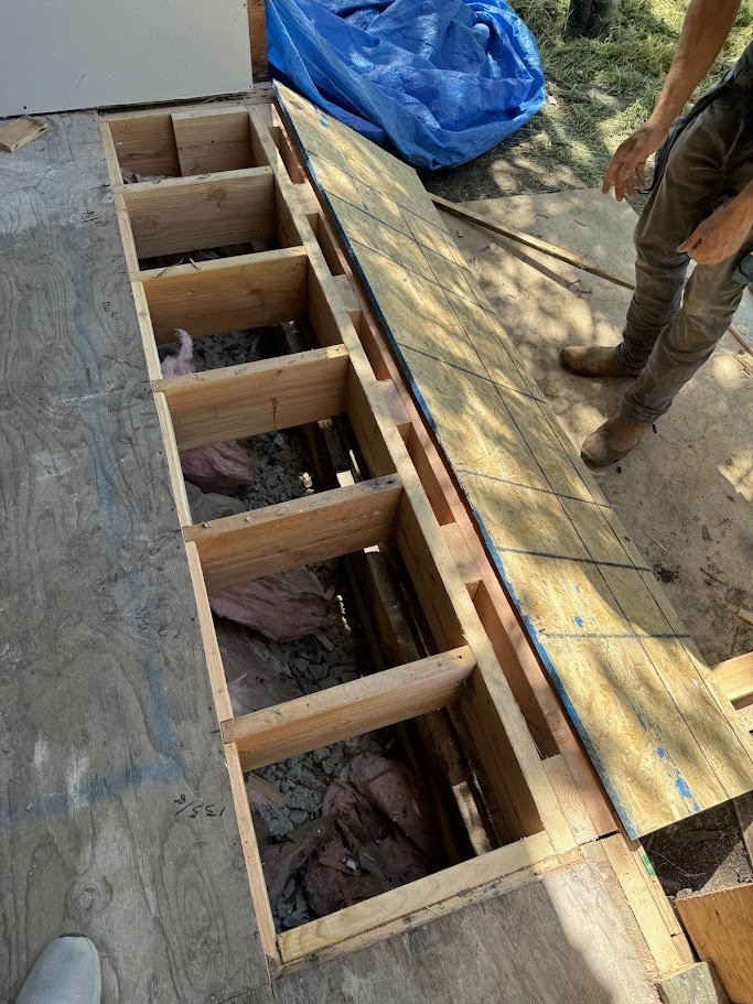 Structural framing repair during slider conversion