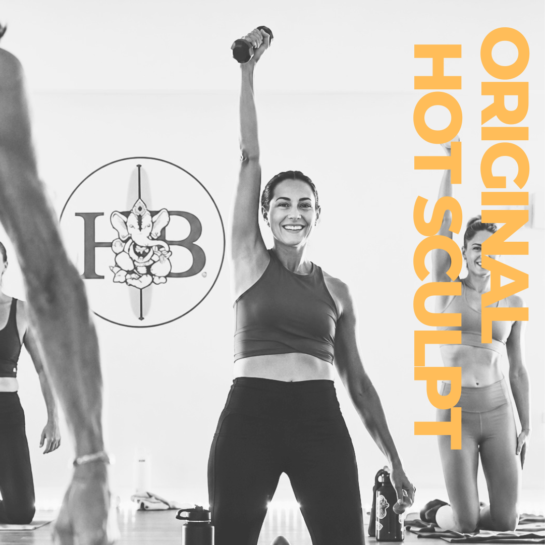 Strength, sculpting, and purposeful movement in the heat. A full-body workout that challenges muscular endurance and builds strength.