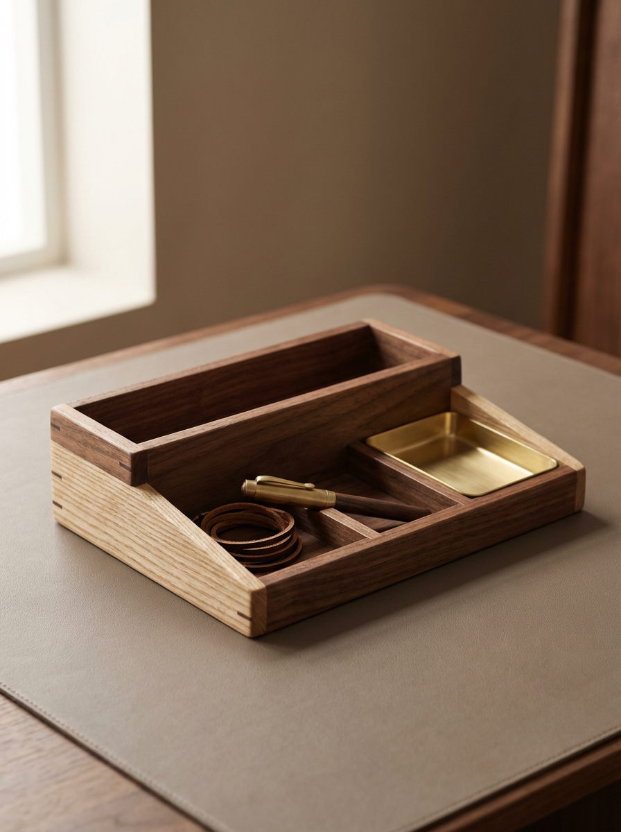 Wooden Desk Organizer