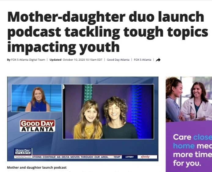 She Sounds Like Me Podcast featured on Good Day Atlanta Rachael Laya Hoffman and Cyla Grace Hoffman Interview