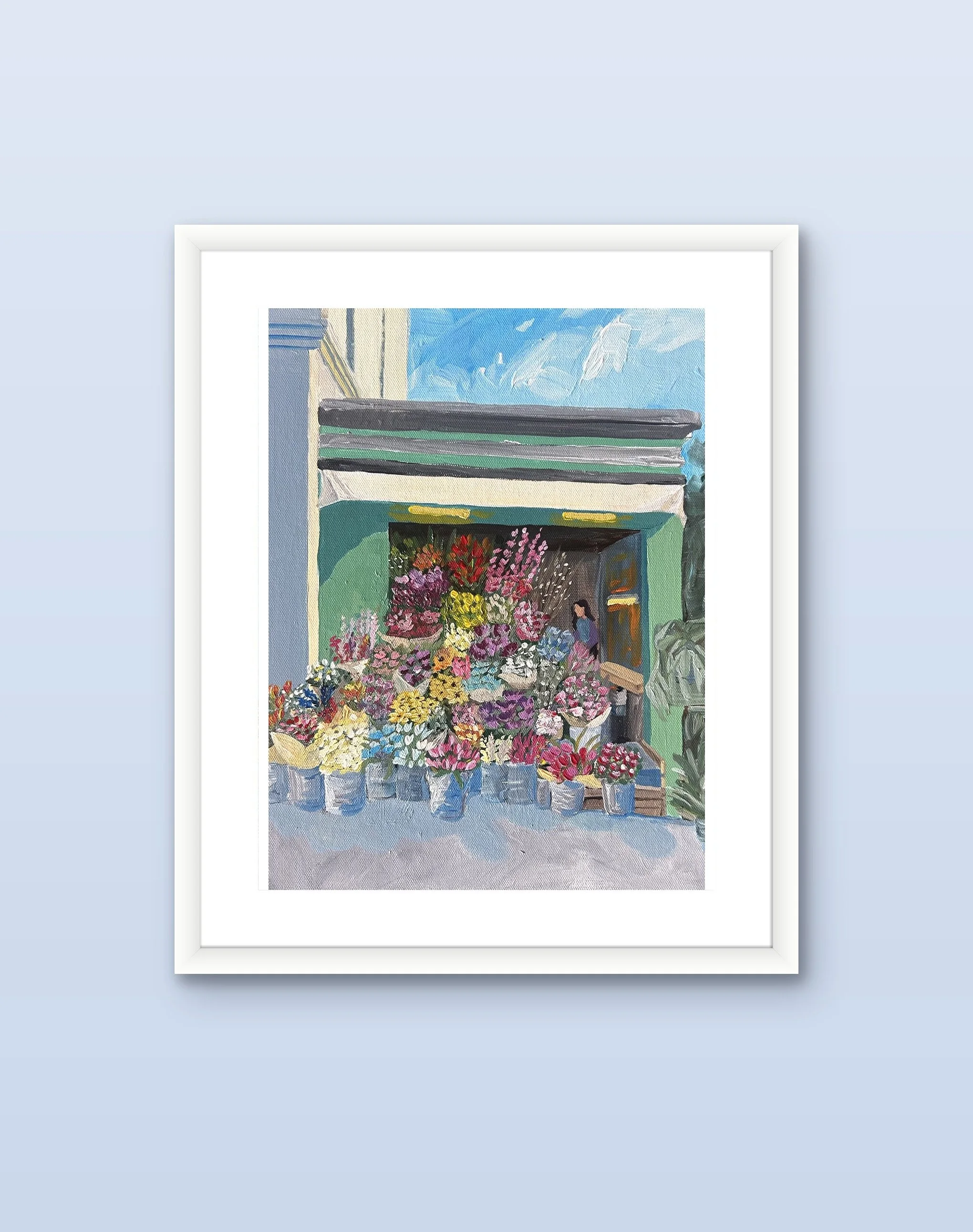 Flower Stand, Notting Hill - Fine Art Print