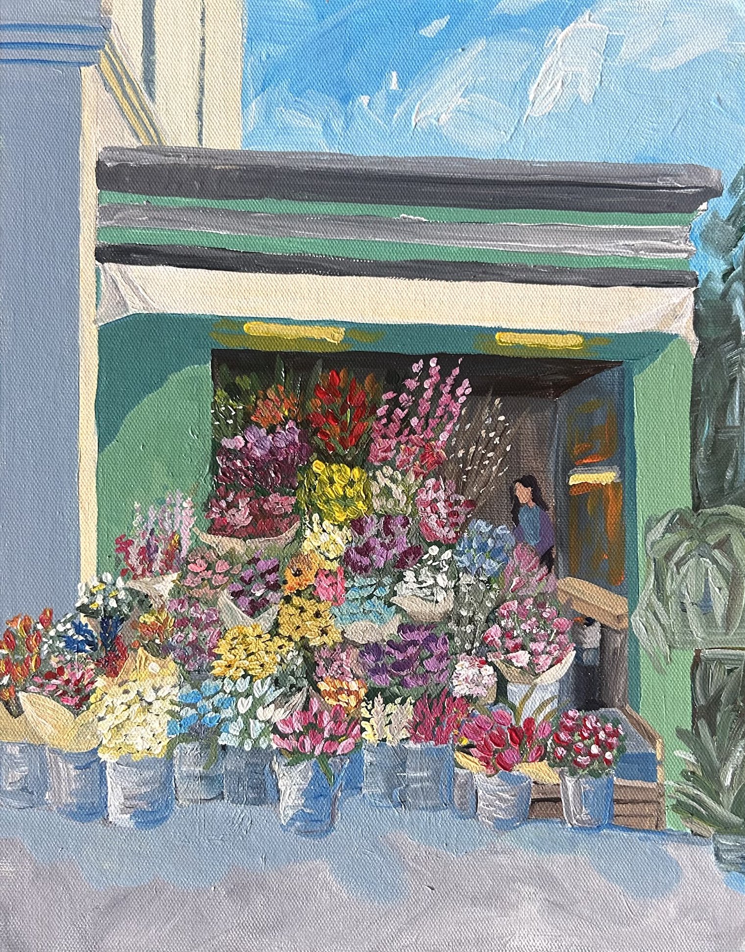 The flower stand Notting Hill