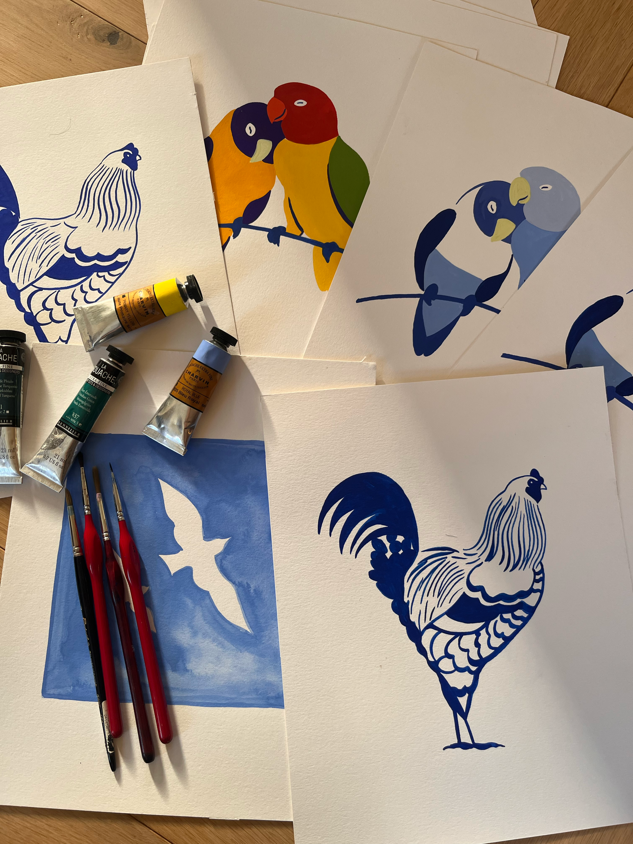 Mardi 13 octobre 18h-20h - Lignes et couleurs à la gouache