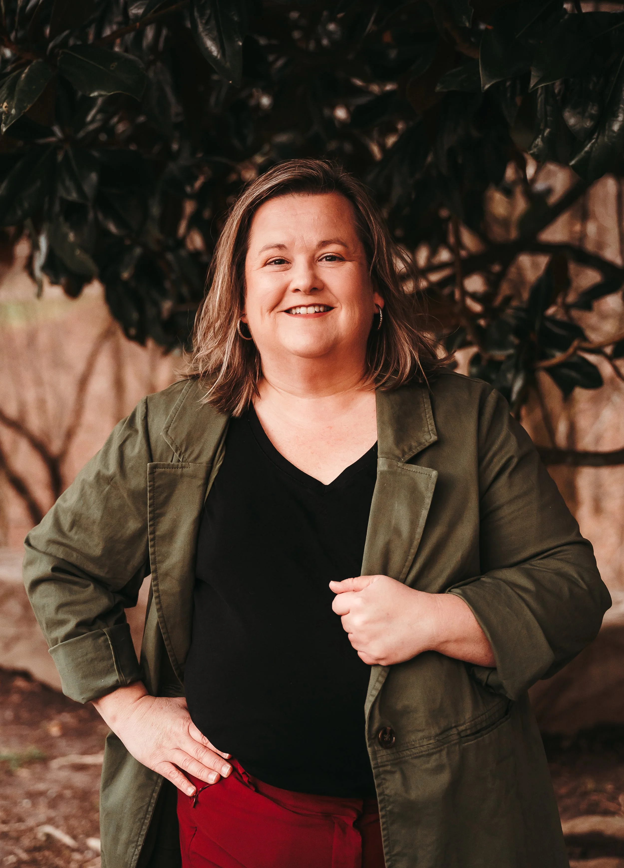LeeAnn Childers, counselor in Tullahoma, Tennessee, smiling outdoors