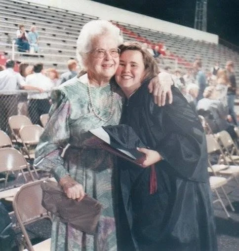 LeeAnn Childers with her grandmother, Miriam Pearl Holden, the namesake of Pearl Counseling