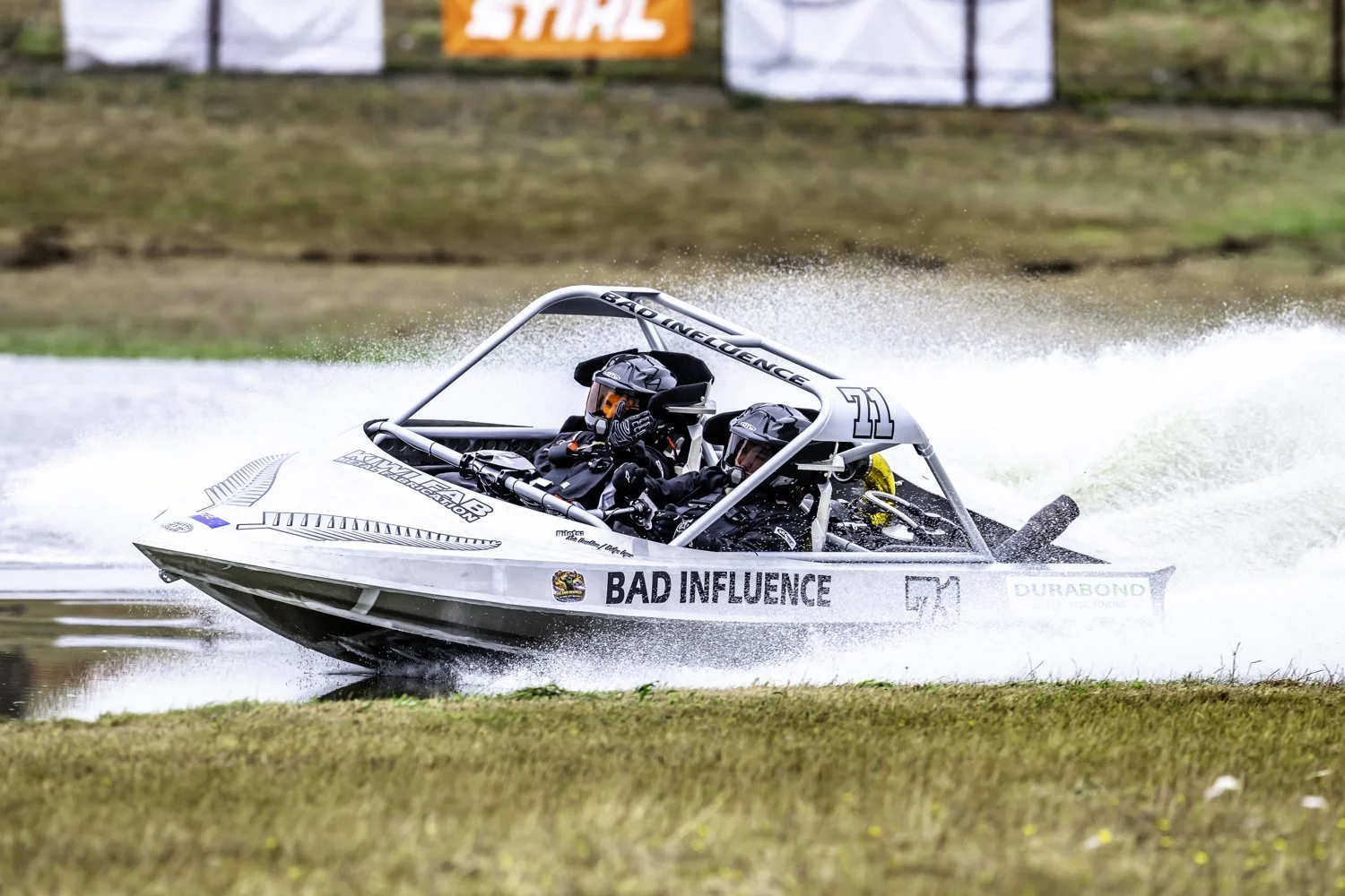 Bad Influence 71 jet sprint boat racing