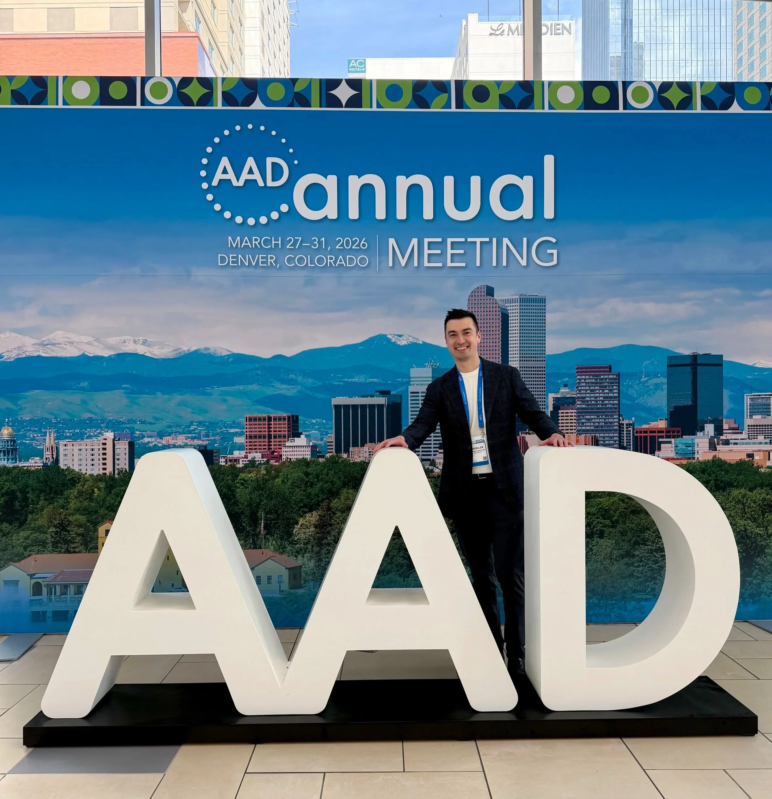 Dr. Edward K. Hadeler at the 2026 American Academy of Dermatology Annual Meeting in Denver, Colorado.