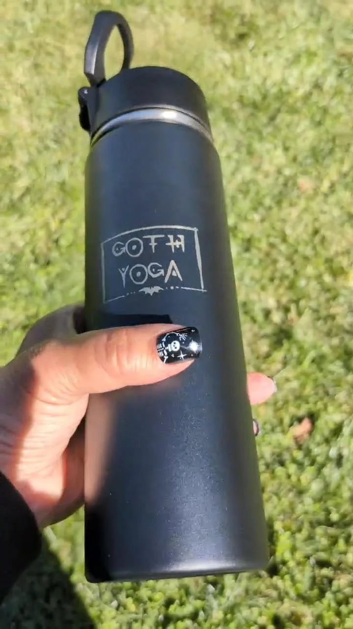 Goth Yoga Water Bottle