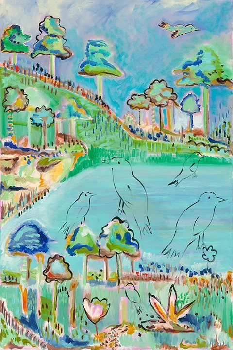  "Lady Bird Lake I" 
24 x 36 in. | oil on canvas | framed
Available soon at Daum Art Gallery