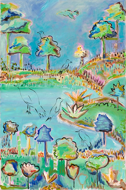  "Lady Bird Lake II" 
24 x 36 in. | oil on canvas | framed
Available soon at Daum Art Gallery