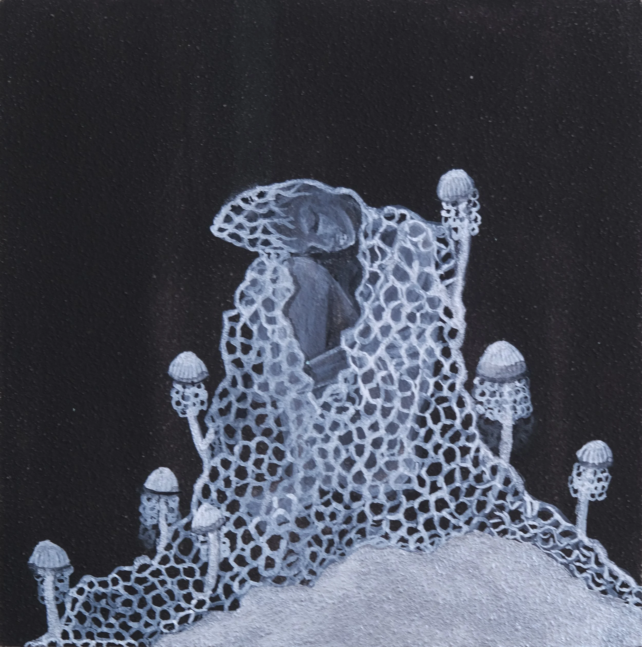 A mushroom human