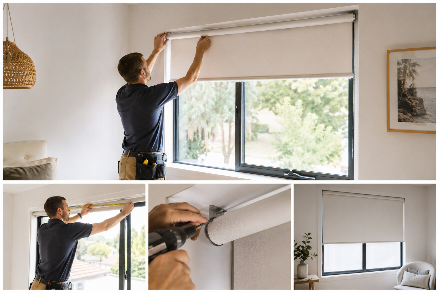 blind hanging, tv mounting and picture hanging