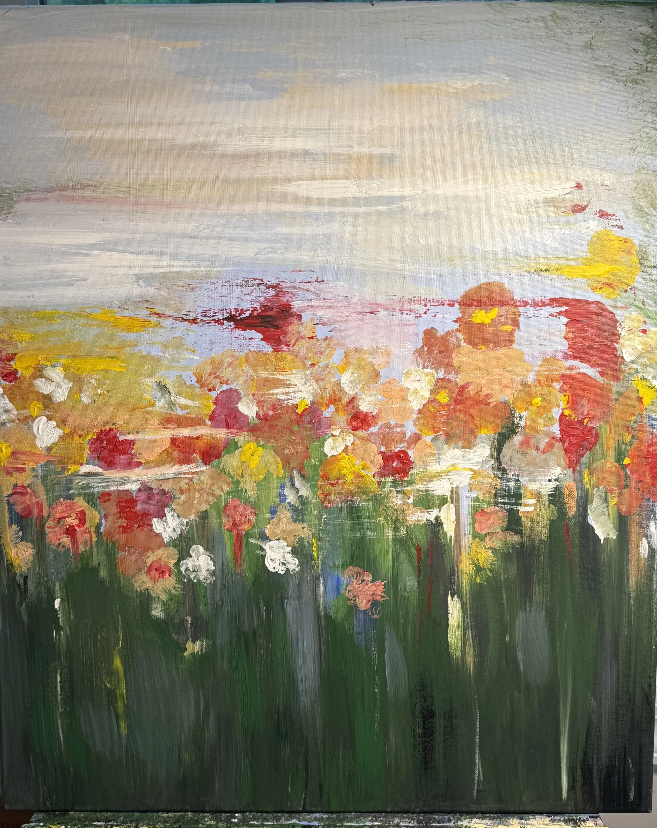 Everyone Knows  It's Windy · 20 x 24 · Acrylic on Canvas 