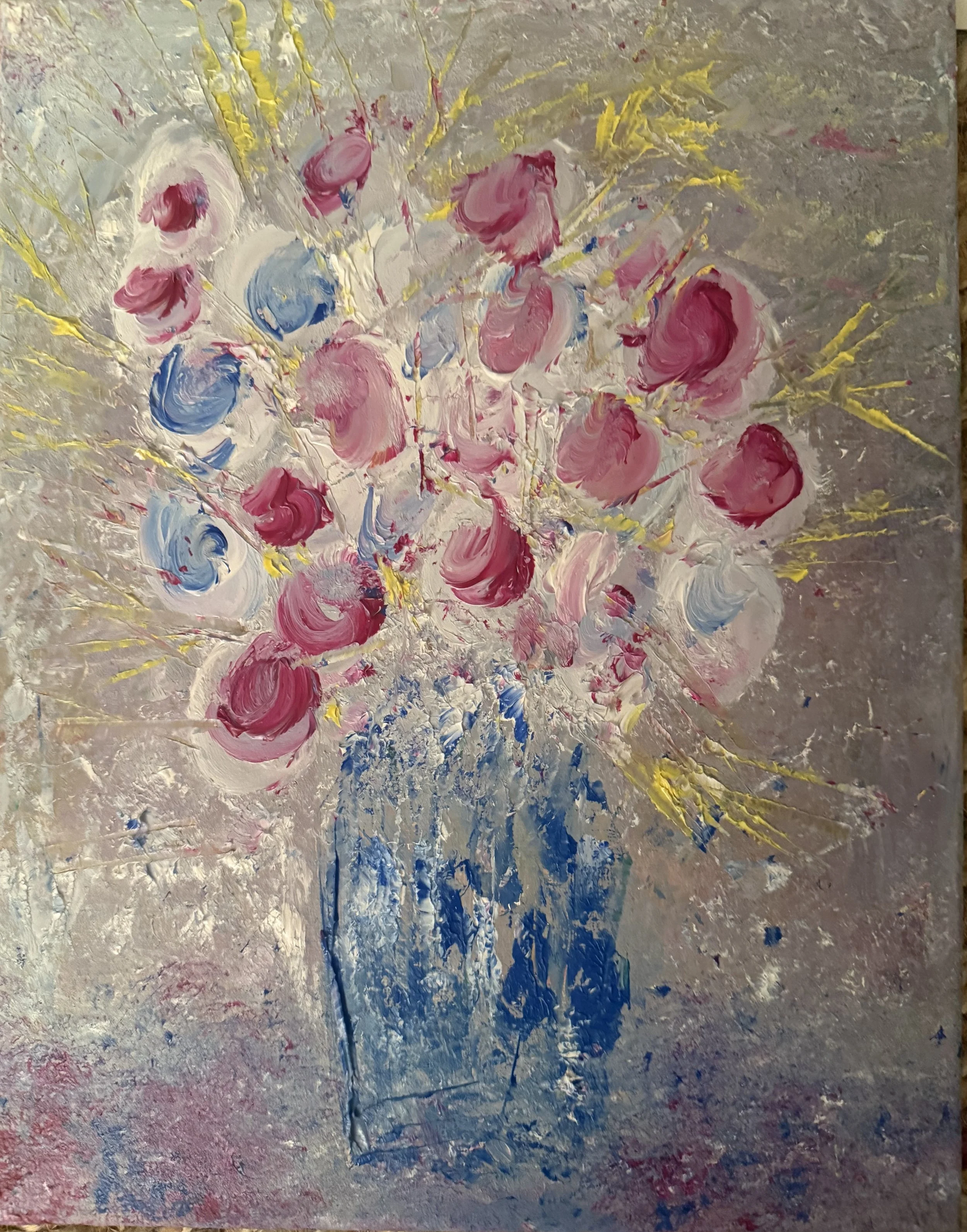 Plum and Blue · 11 x 14 · Oil on Canvas