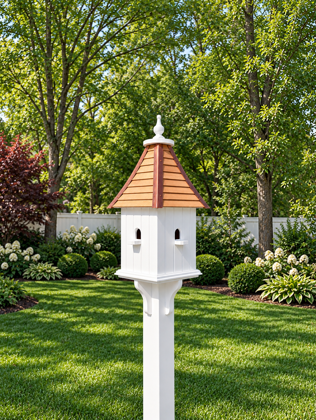 Square Four Compartment Birdhouse