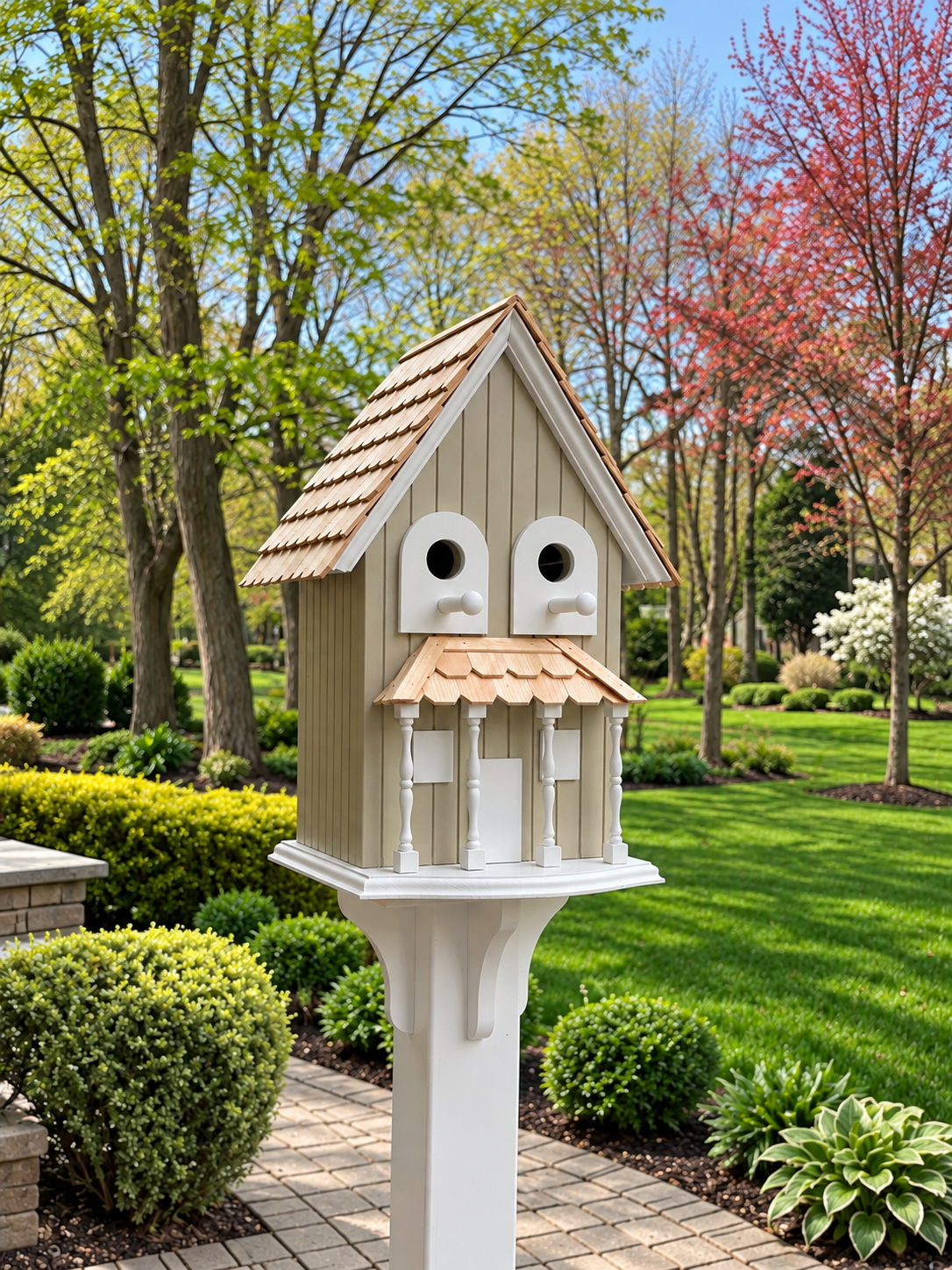 Victorian Style Two Compartment Birdhouse