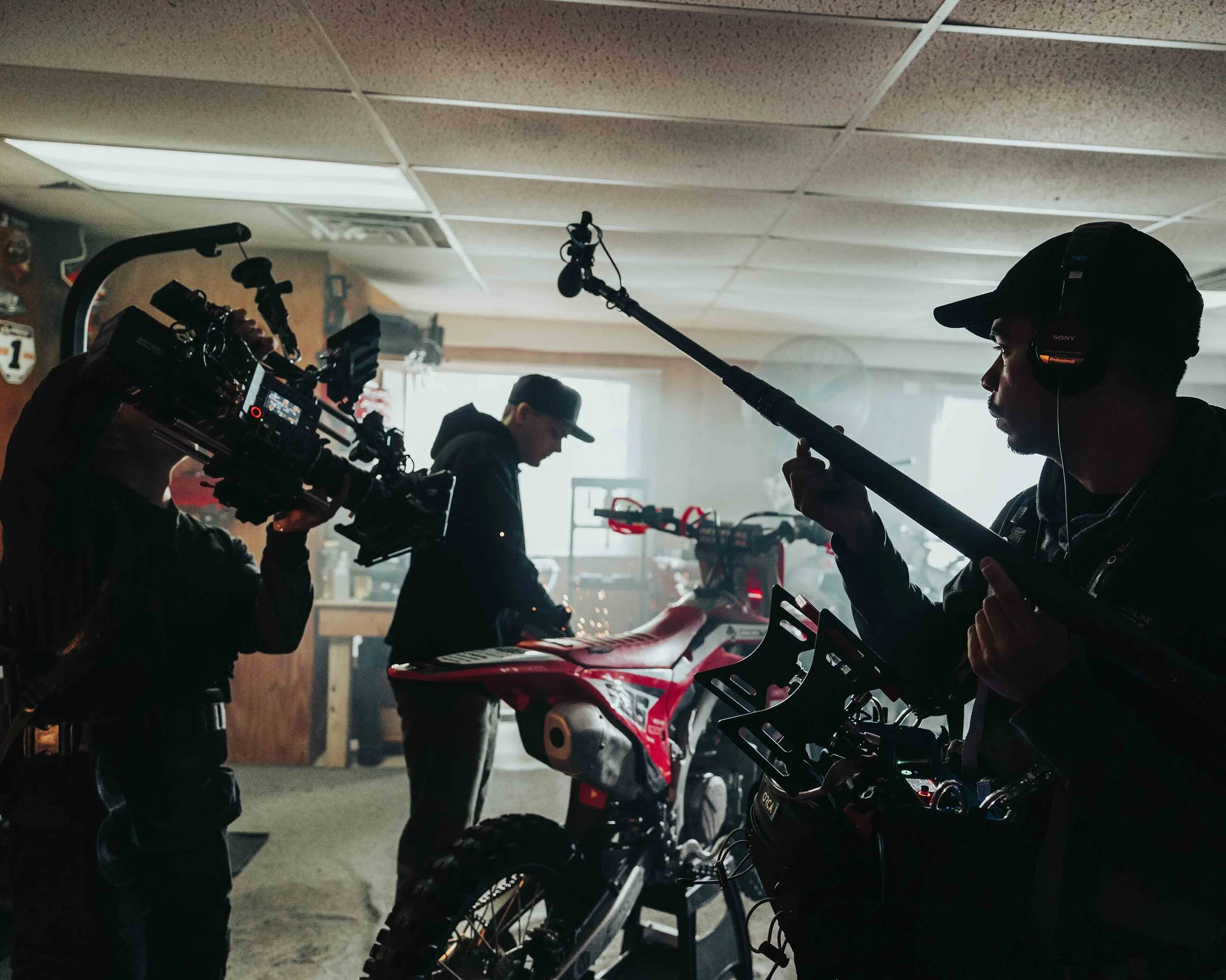 Philadelphia Sound Mixer Booming A Motorcycle Scene .jpeg