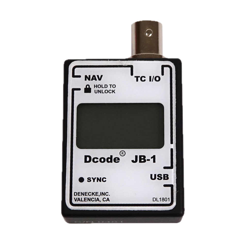 Denecke-JB-1-Compact-Syncbox-Timecode-Generator-with-Display used by Philadelphia sound mixer Juan Ortiz