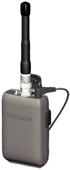 Comtek M-216  IFB Transmitter used by Philadelphia sound mixer Juan Ortiz