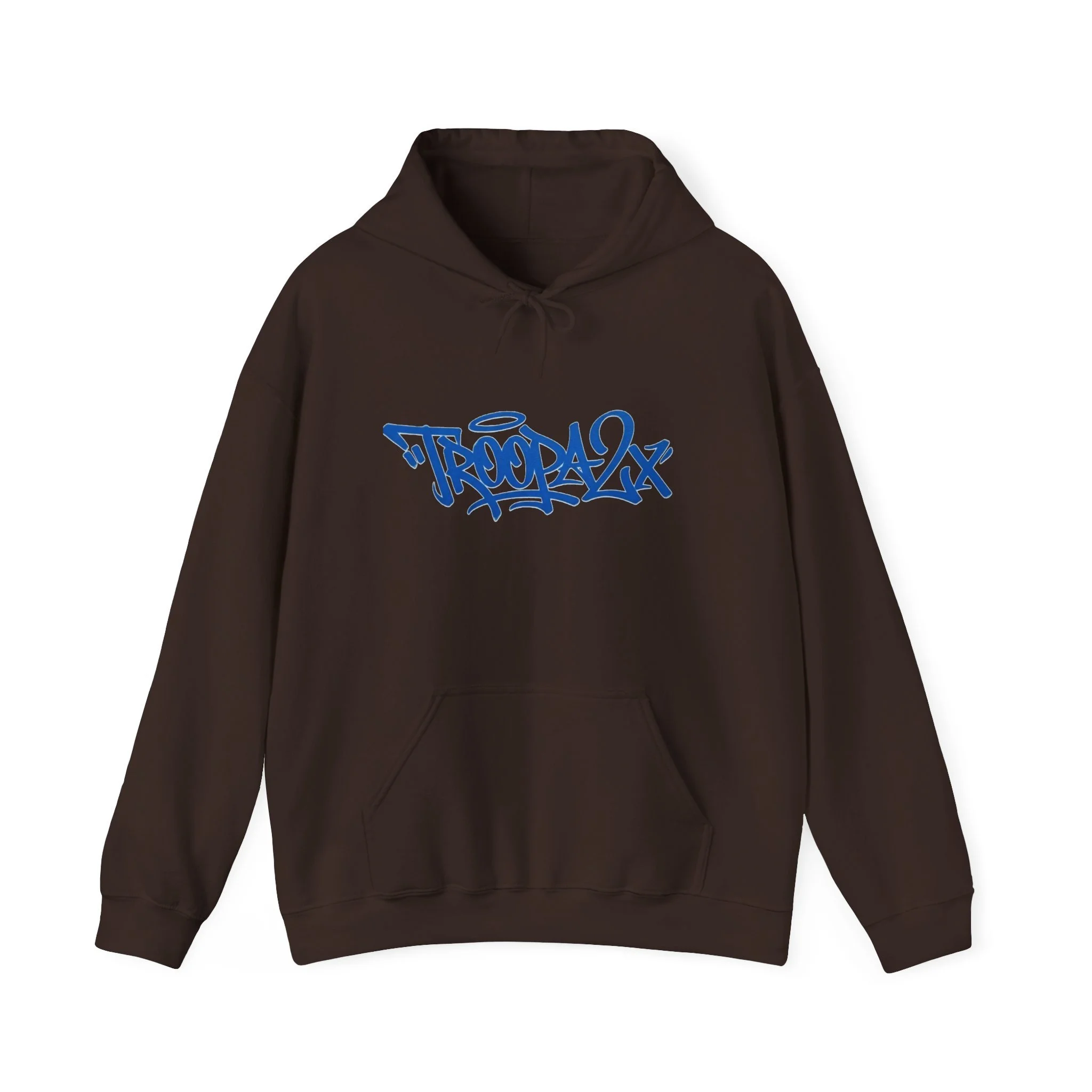 Graffiti Logo Hoodie — Blue Street Tag Graphic Hooded Sweatshirt