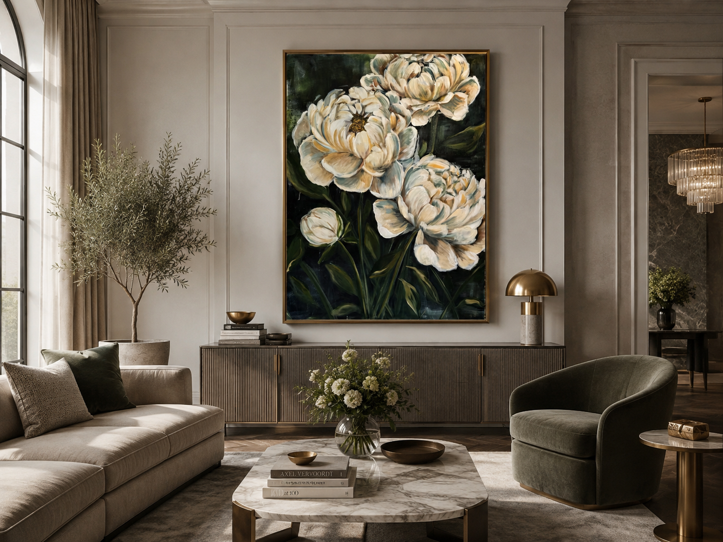 Rest in Me — 36 x 48 in. Original Mixed Media on Canvas, Framed