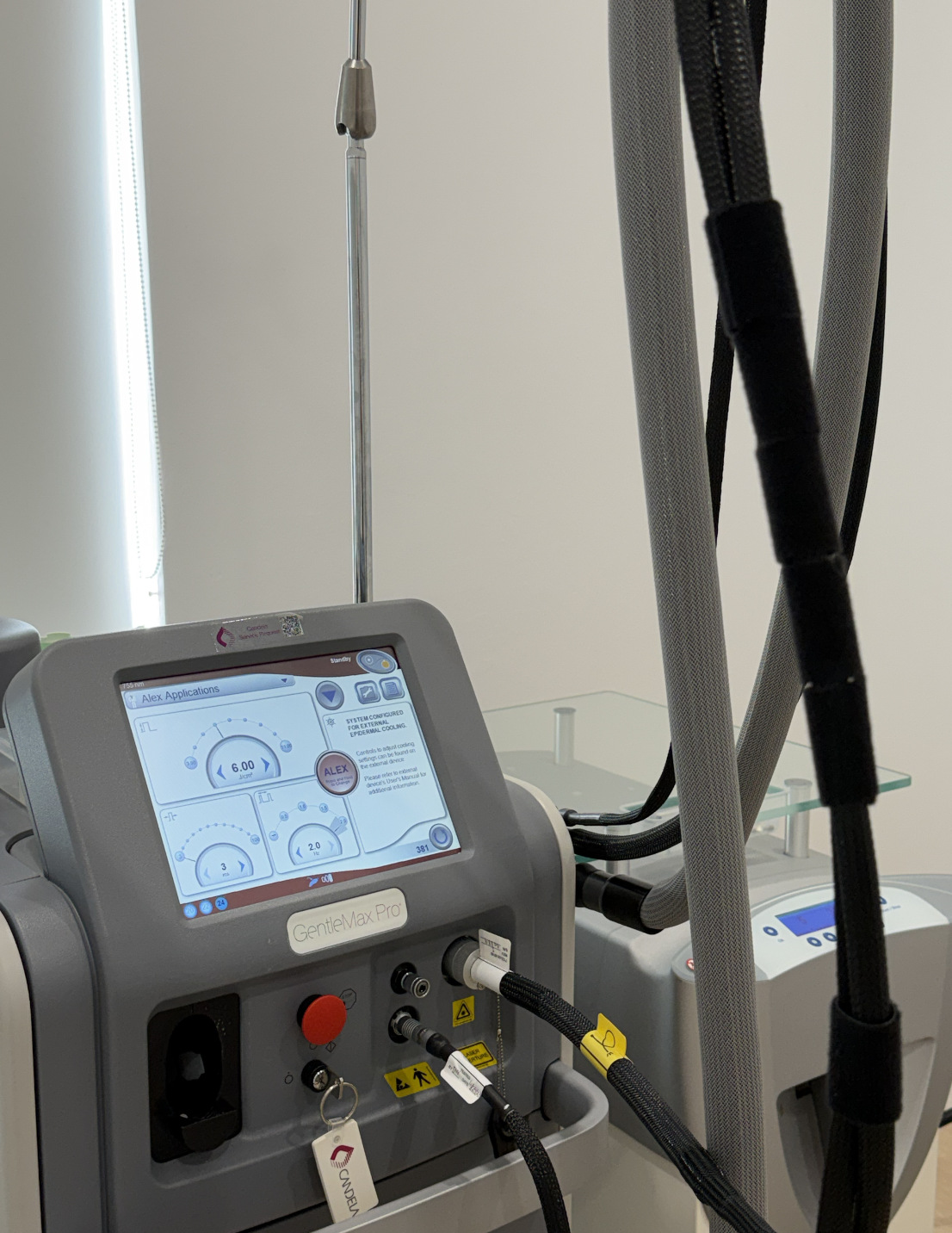 Professional laser hair reduction treatment at Studio Skin