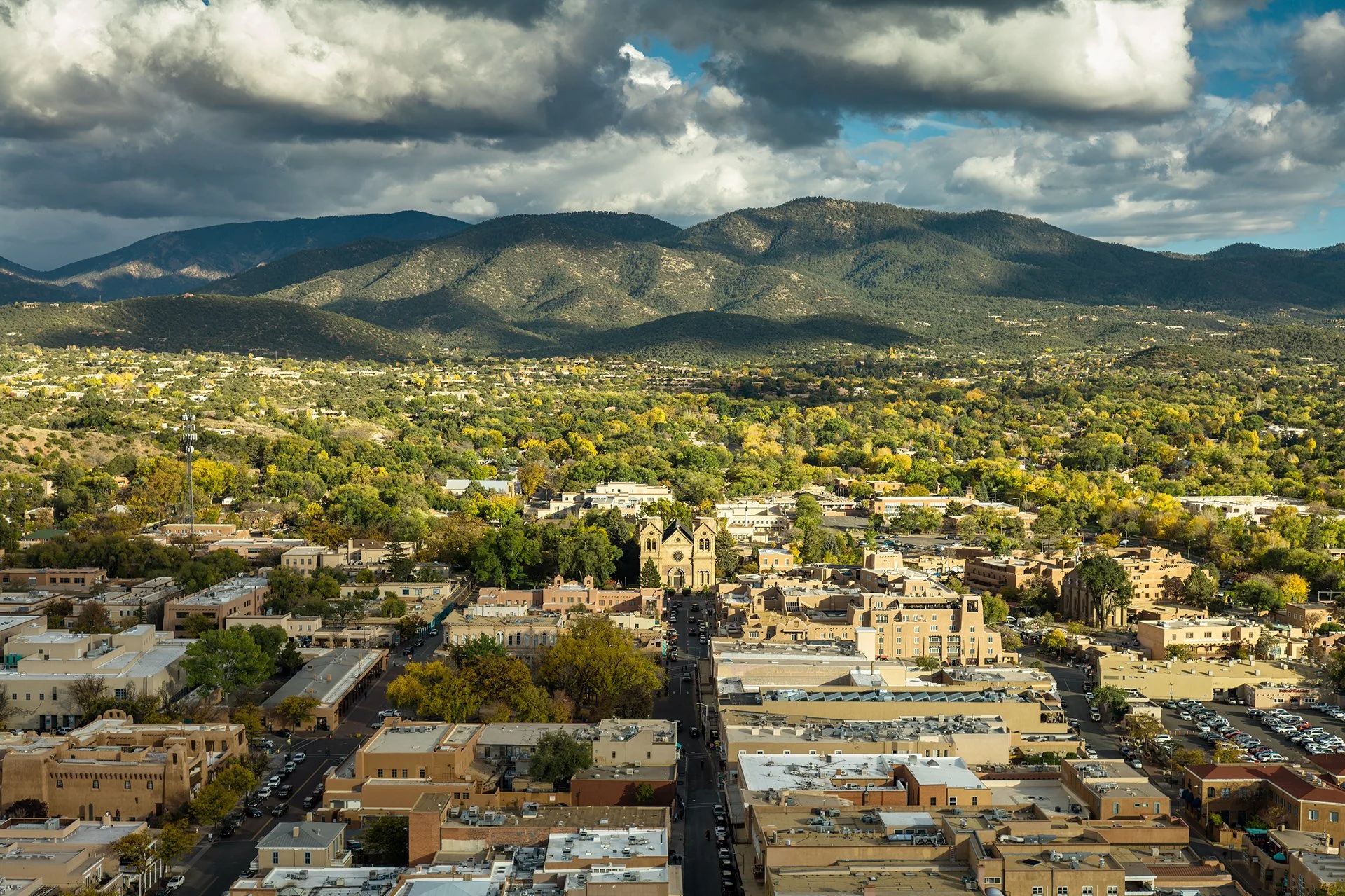 SANTA FE AERIAL SHOT