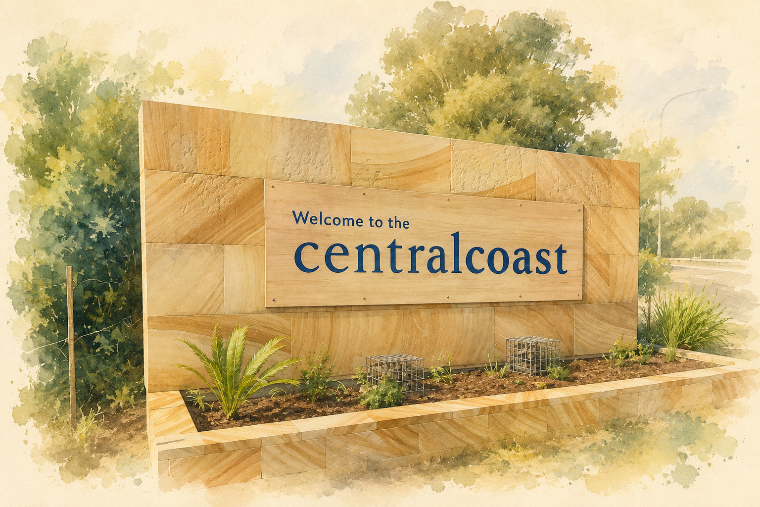 Central Coast sign representing the growing ZenYogis Central Coast community