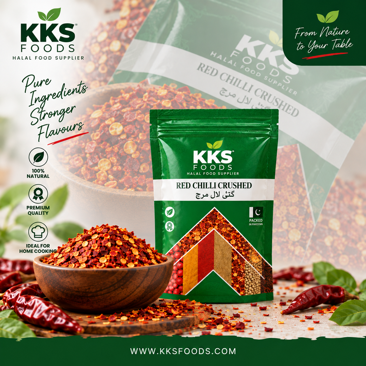 Red Chilli Crushed 1kg