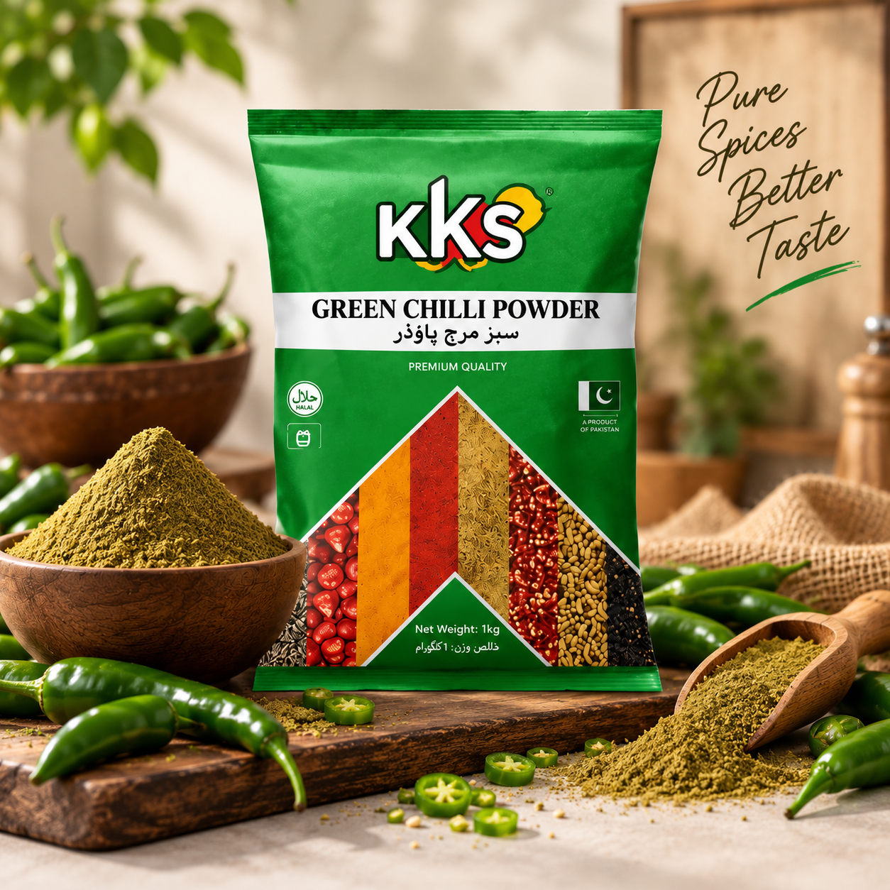 Green Chilli Powder – 1kg