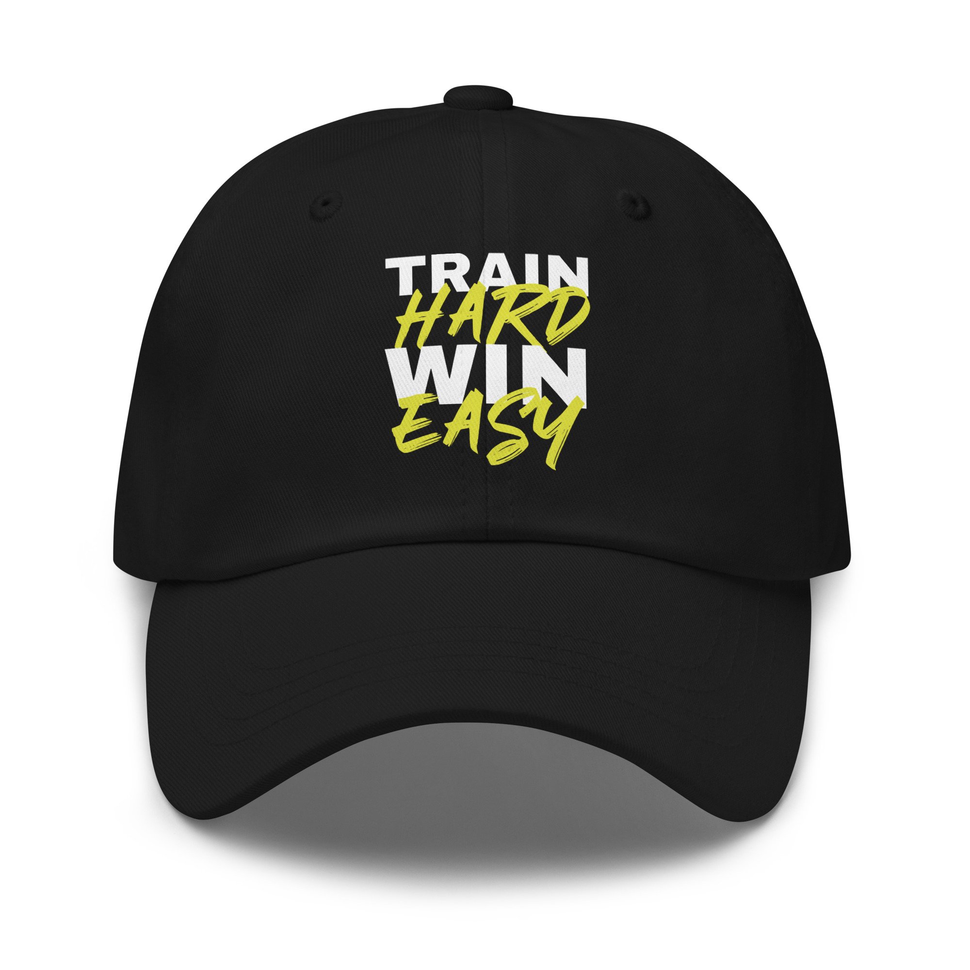 Train Hard Win Easy Athletic Cap