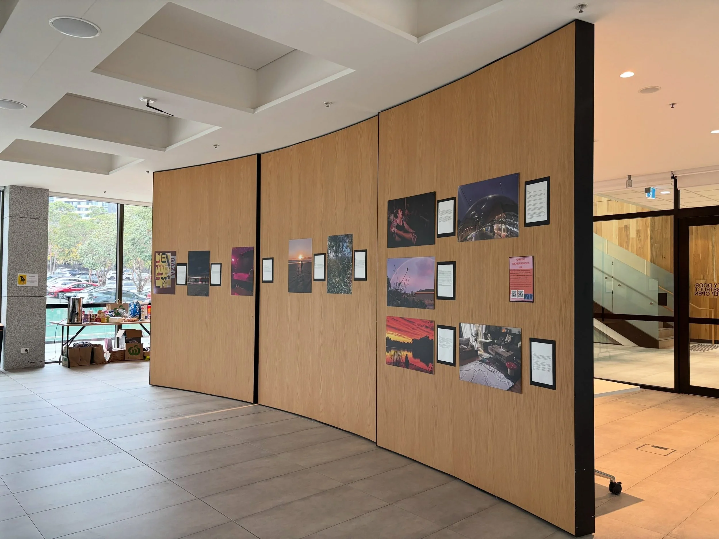 Last week I had such a great time at the QTRG conference on Queer Intimacies, hosted by Macquarie Uni. It was such a refreshing time to be surrounded by fellow queers and their research for a full three days. I got to show our photovoice exhibition a
