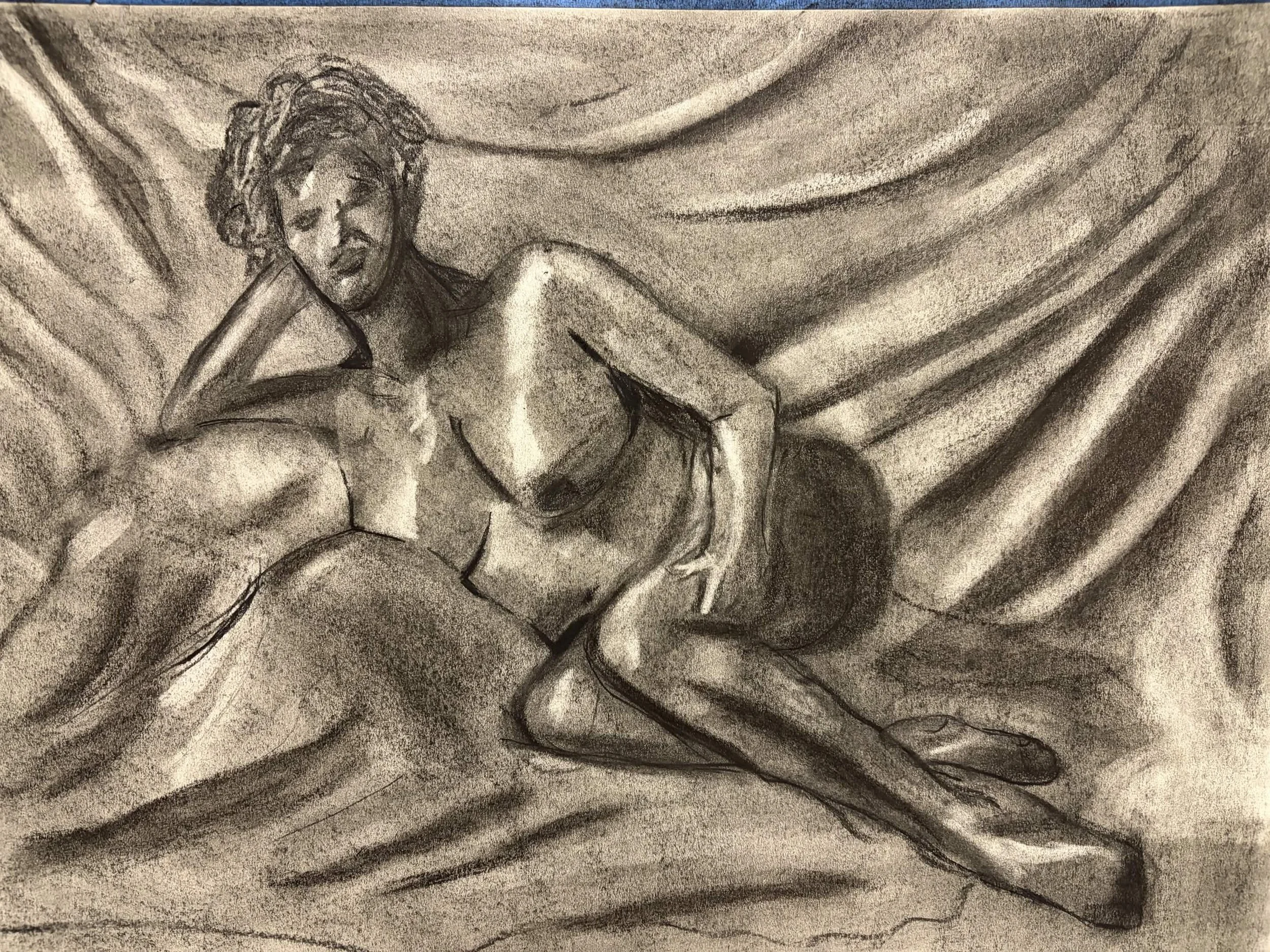 Life Drawing Resting Side