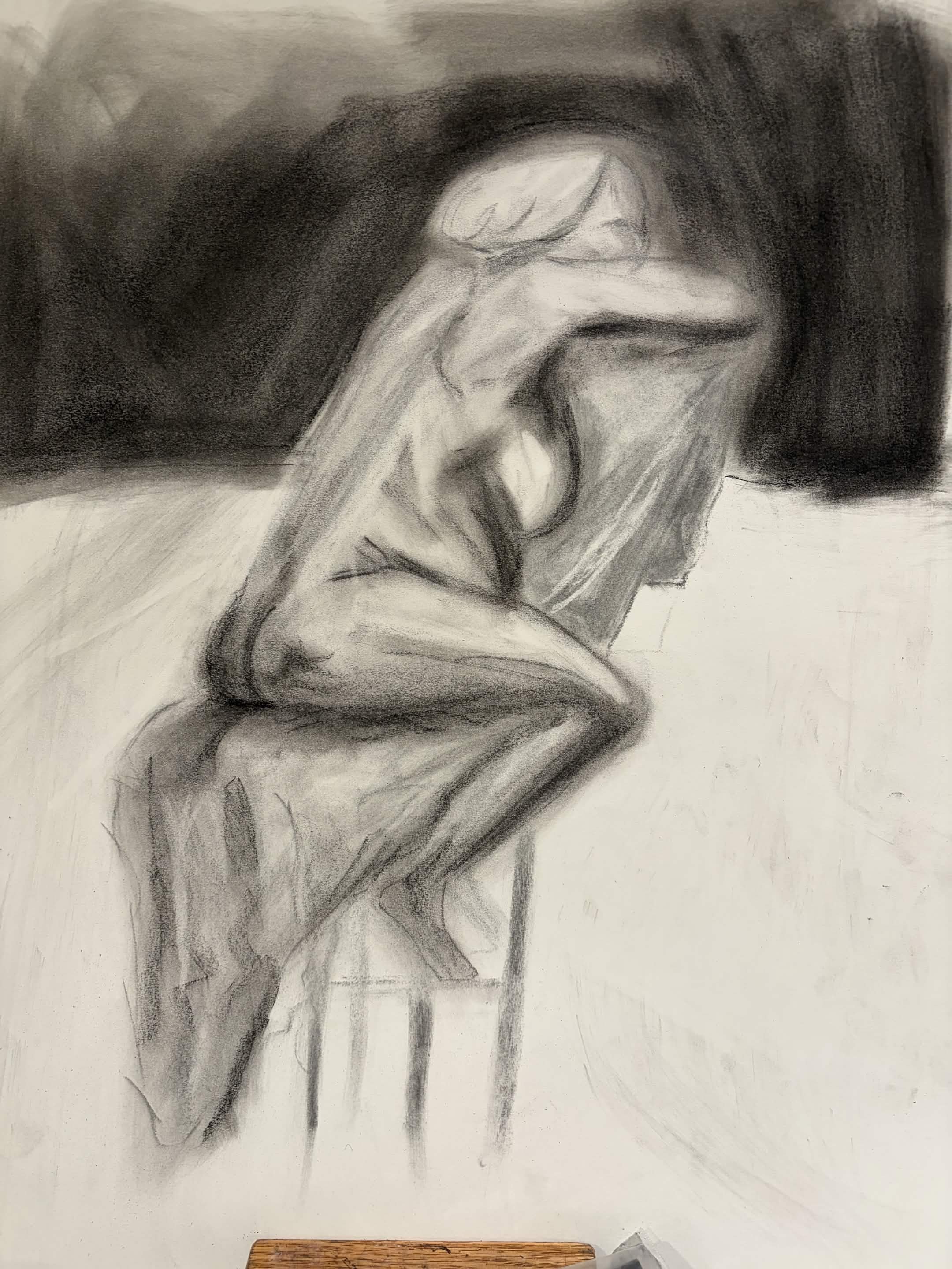 Life Drawing leaning forwards